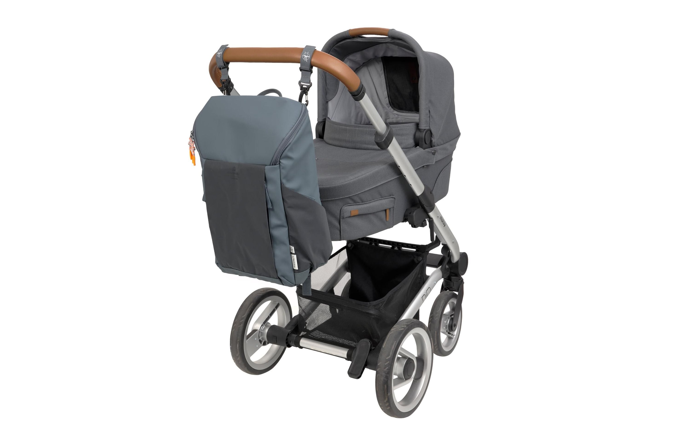 LÄSSIG Sac à dos à langer »Slender Up reflektierend Anthracite«