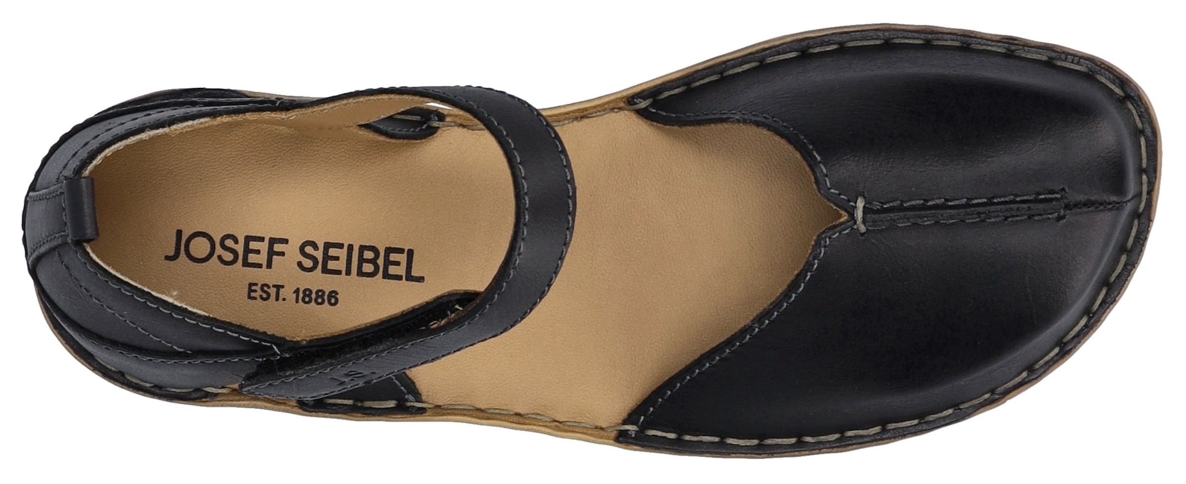 grey melange Riemchenballerina »ROSALIE 42«  , Sandale, Spangenschuh, Komfortschuh mit Klettverschluss