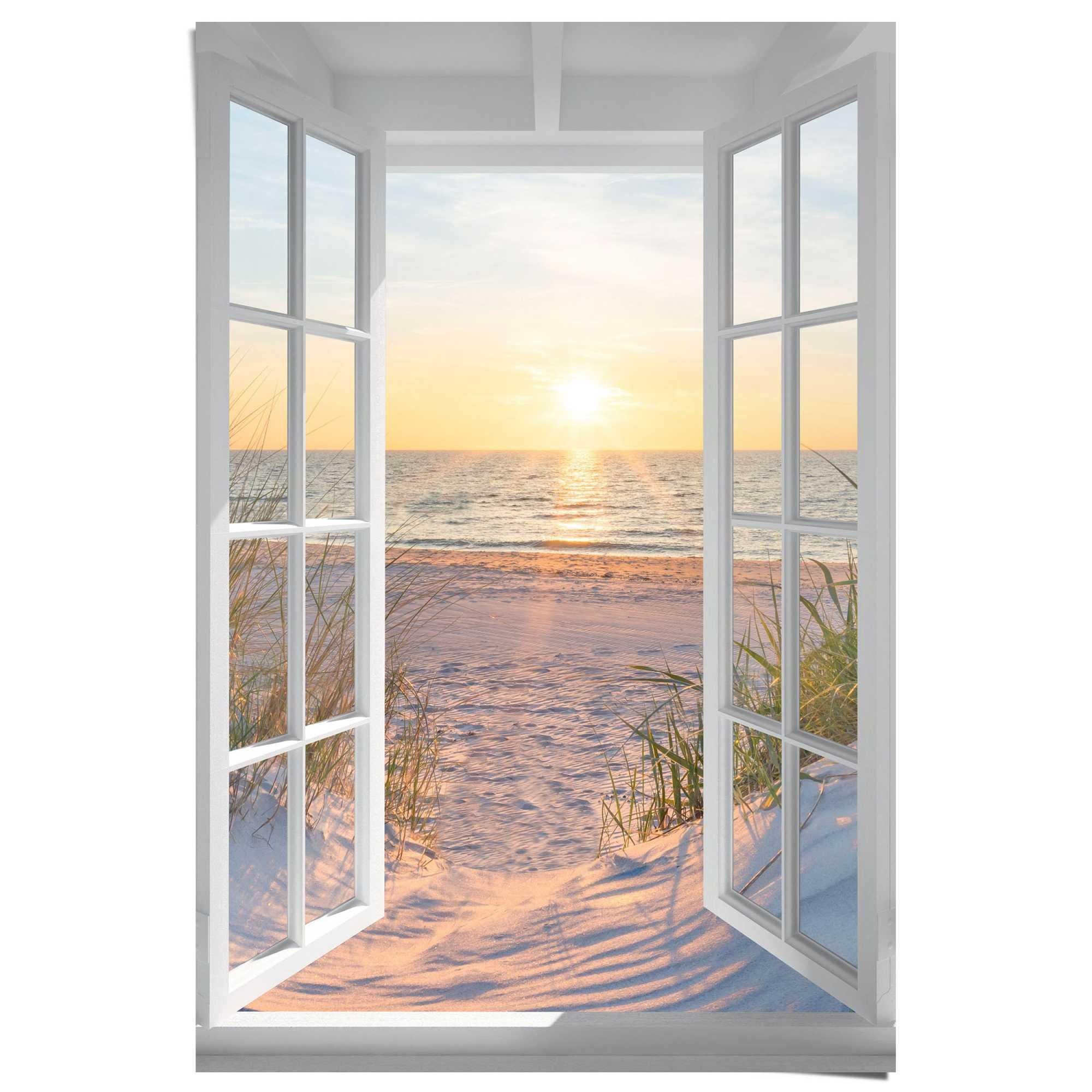 Reinders! Poster »Sonnenuntergang durch das Fenster«