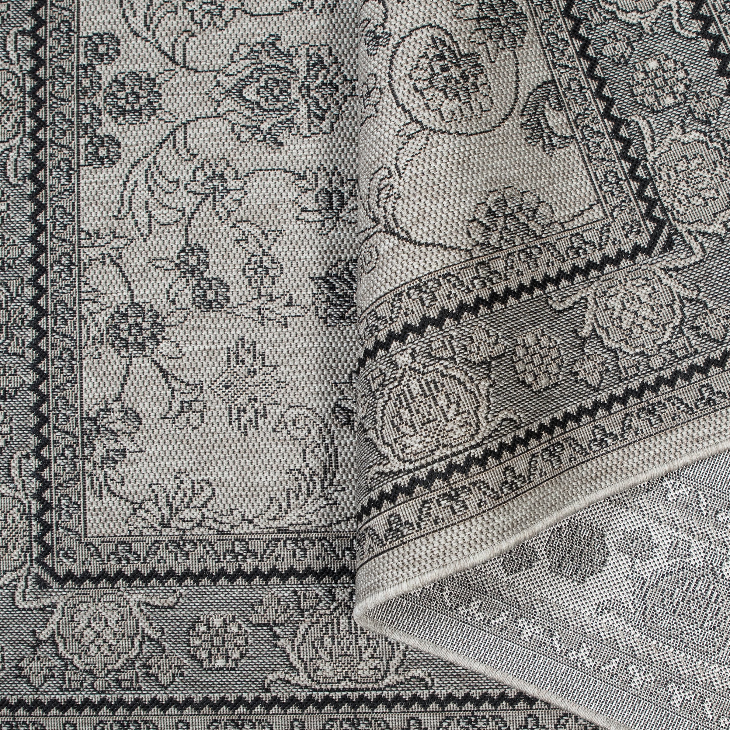 my home Teppich »Claren, auch für Balkon und Terrasse« rechteckig 3 mm Höhe In und Outdoorgeeignet, Orient-Design, Wetterfest & UV-beständig