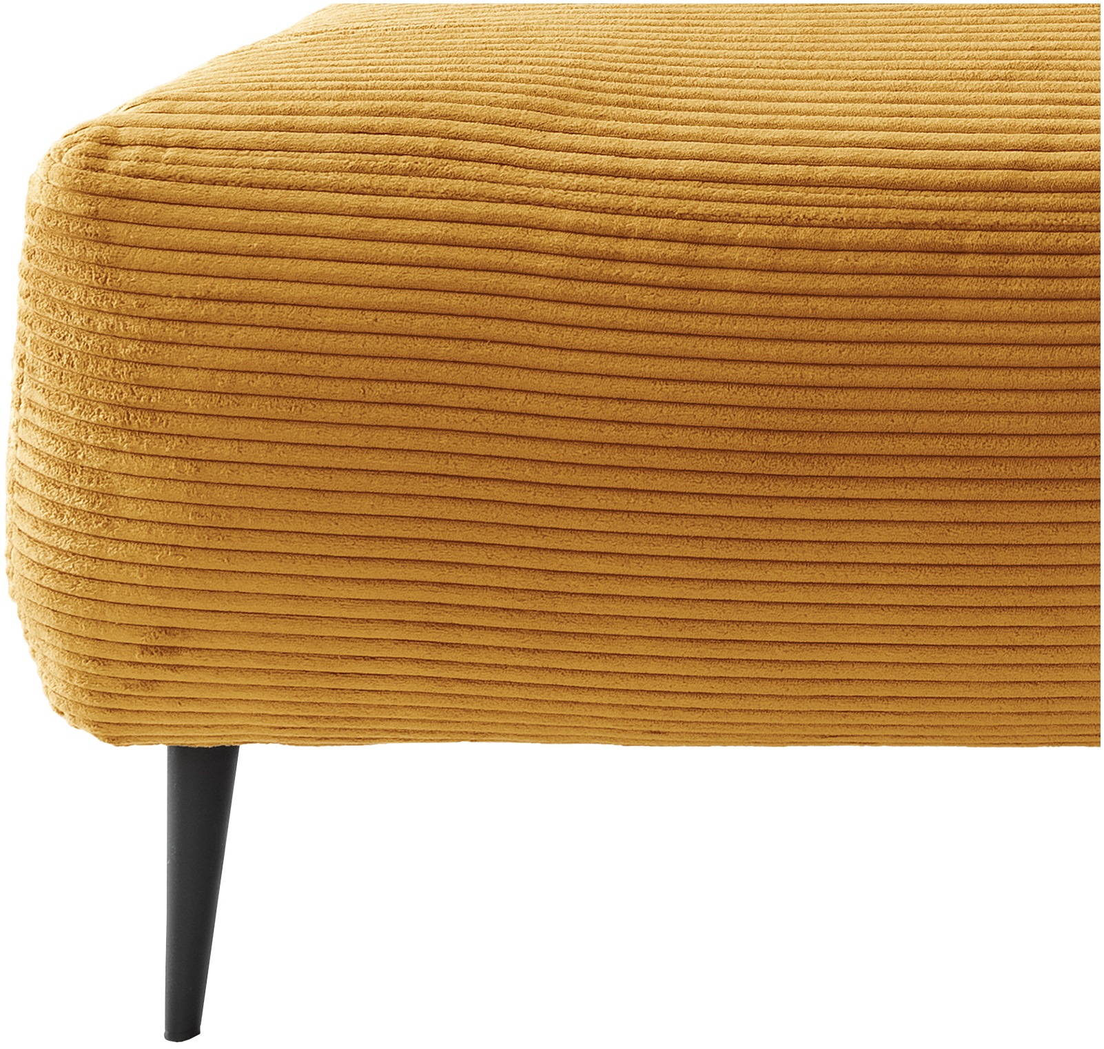 Home affaire Ecksofa »Lazio modern und bequem, schmale Armlehnen, tolle Detailverarbeitung« zwei verschiedene Fussfarben wählbar