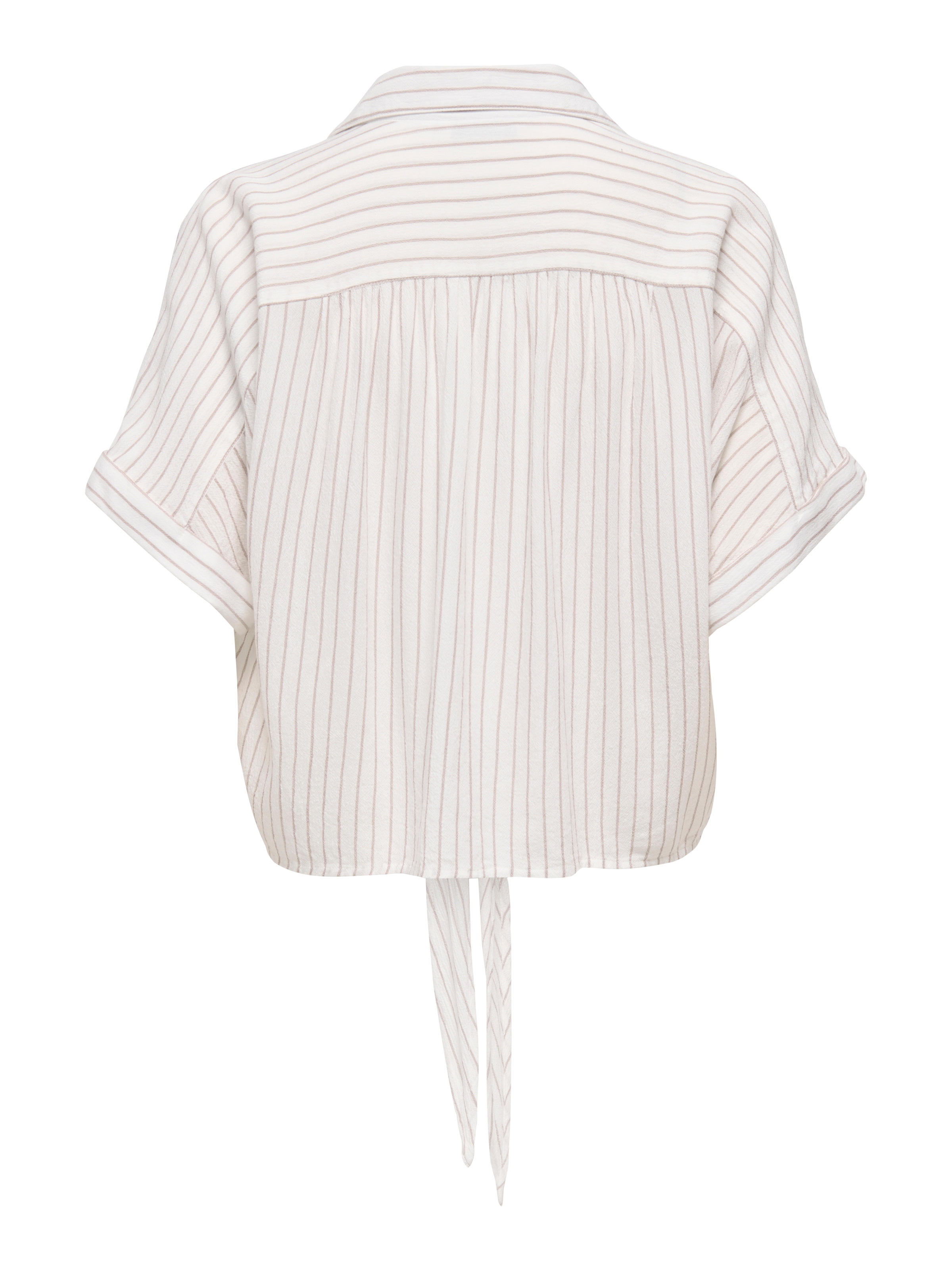 ONLY Blouse à manches courtes »ONLPAULA LIFE S/S TIE SHIRT WVN NOOS« viscose, coupe regular