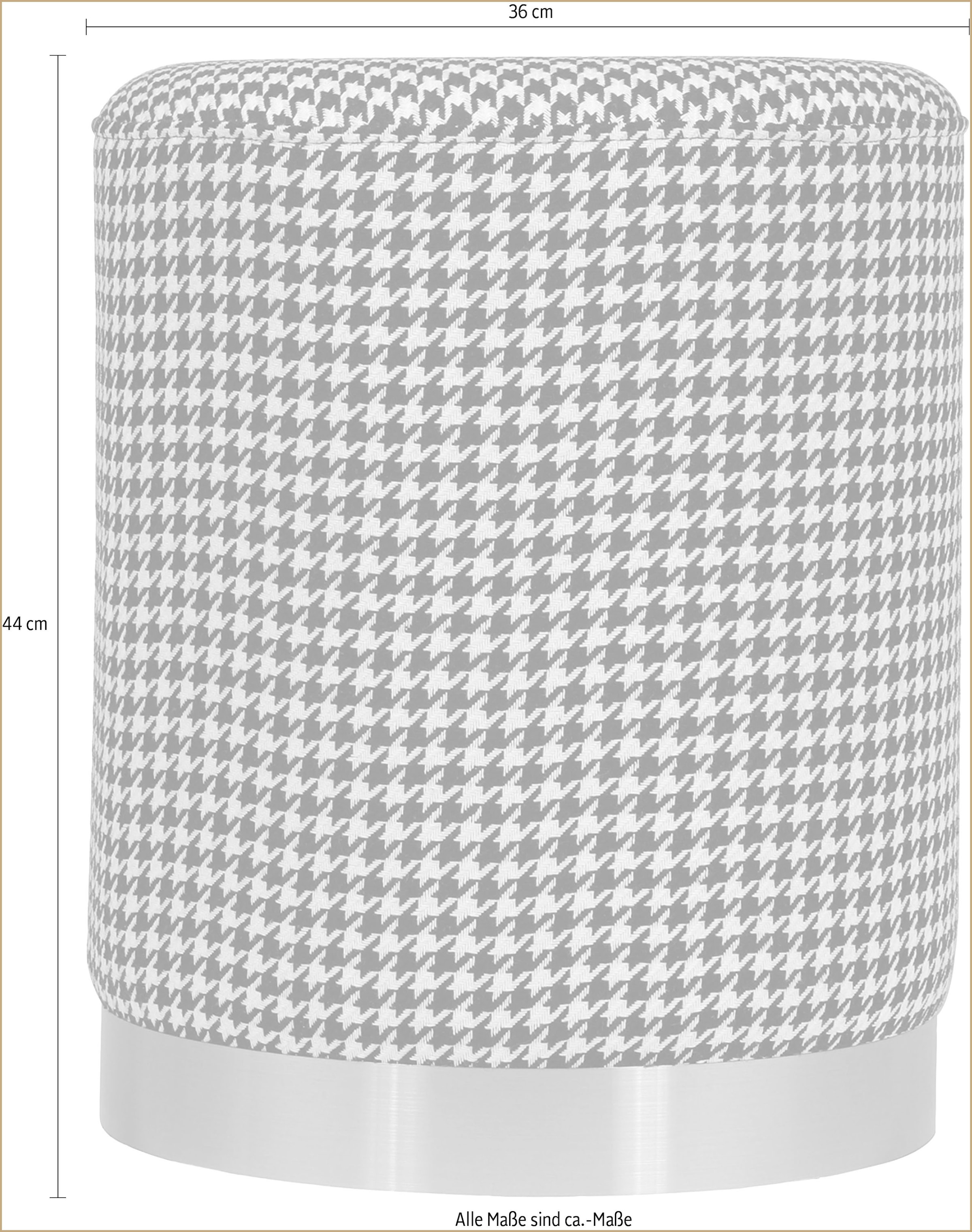 Kayoom Sitzhocker »Hocker Nona 525, Polster- und Sitzhocker, stillvoll und flauschig« 1 Stk. tlg. komfortabel, vielseitig einsetzbar, supersofte Haptik