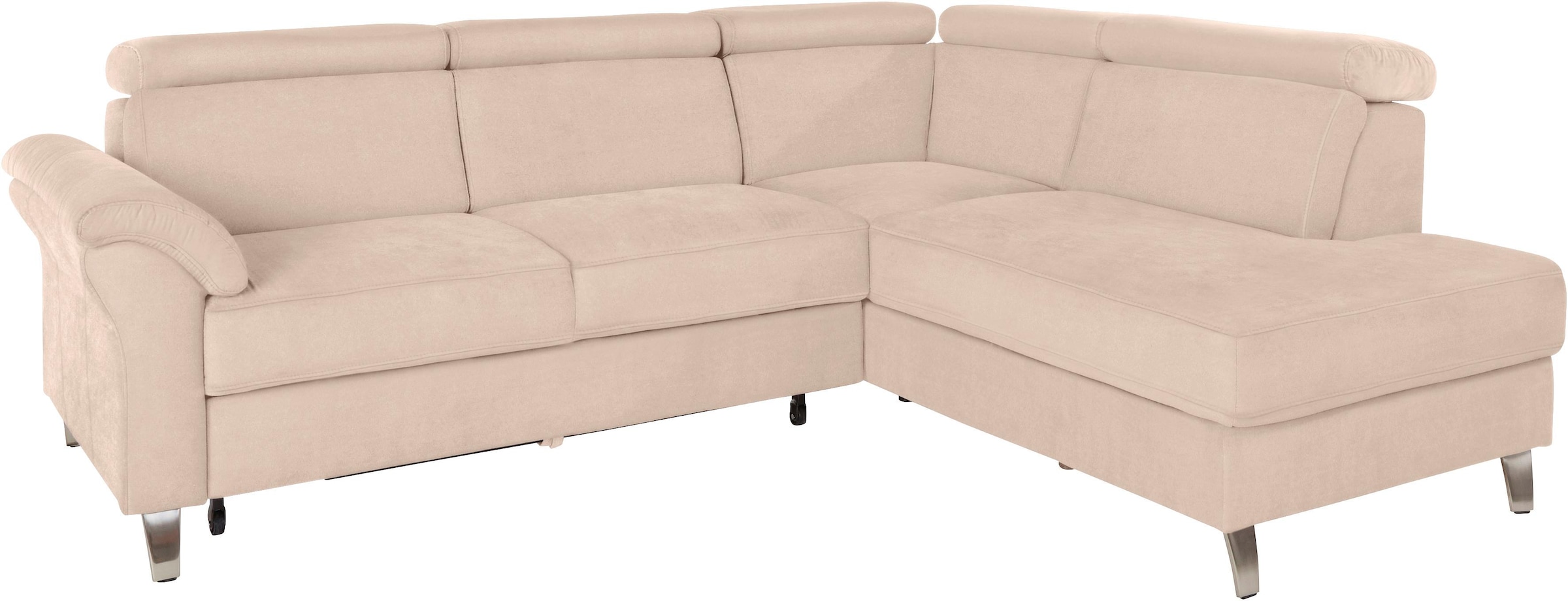 sit&more Canapé d'angle »Arngast L-Form« inklusive Kopfteilverstellung und Federkern