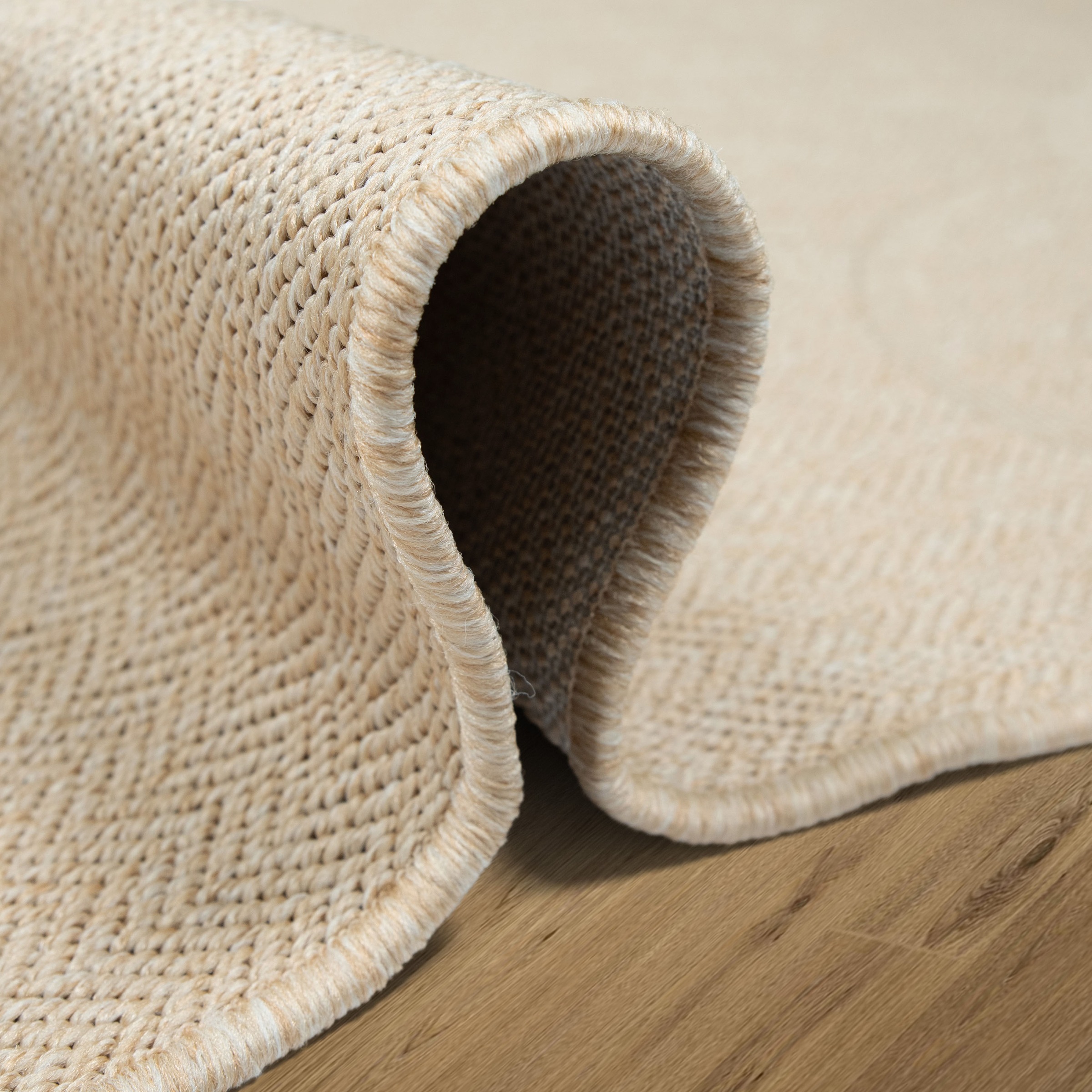 GOODproduct Läufer »Lieblingsplatz, mit Schriftzug, In- und Outdoor geeignet« rechteckig 5 mm Höhe Wetterfest, UV-beständig, Küchenläufer, Camping, Balkon