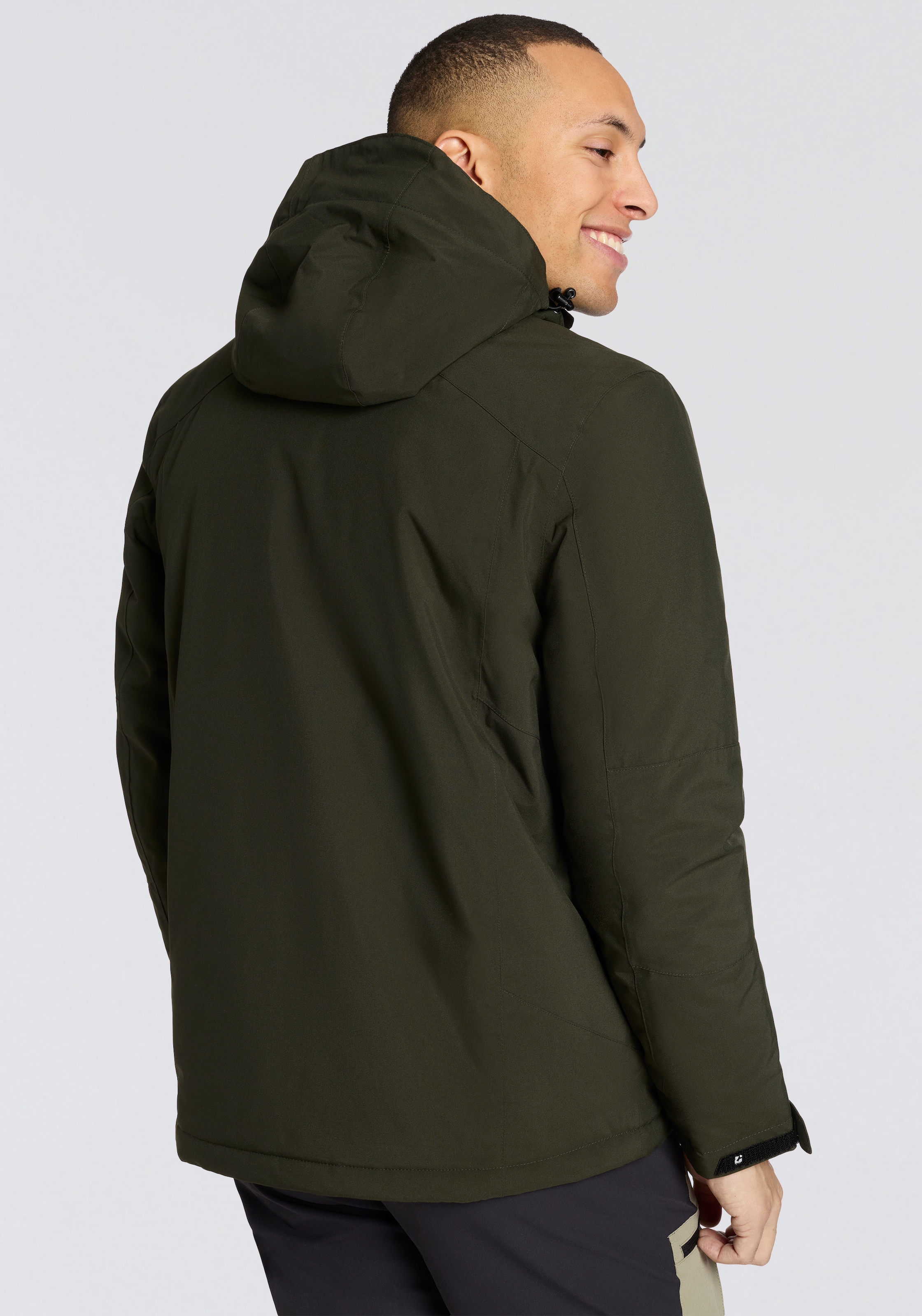 Killtec Veste d'extérieur »KOW 90 MN JCKT« 1 cuis tlg. mit verschweissten Nähten, mit verstellbarer und abnehmbarer Kapuze