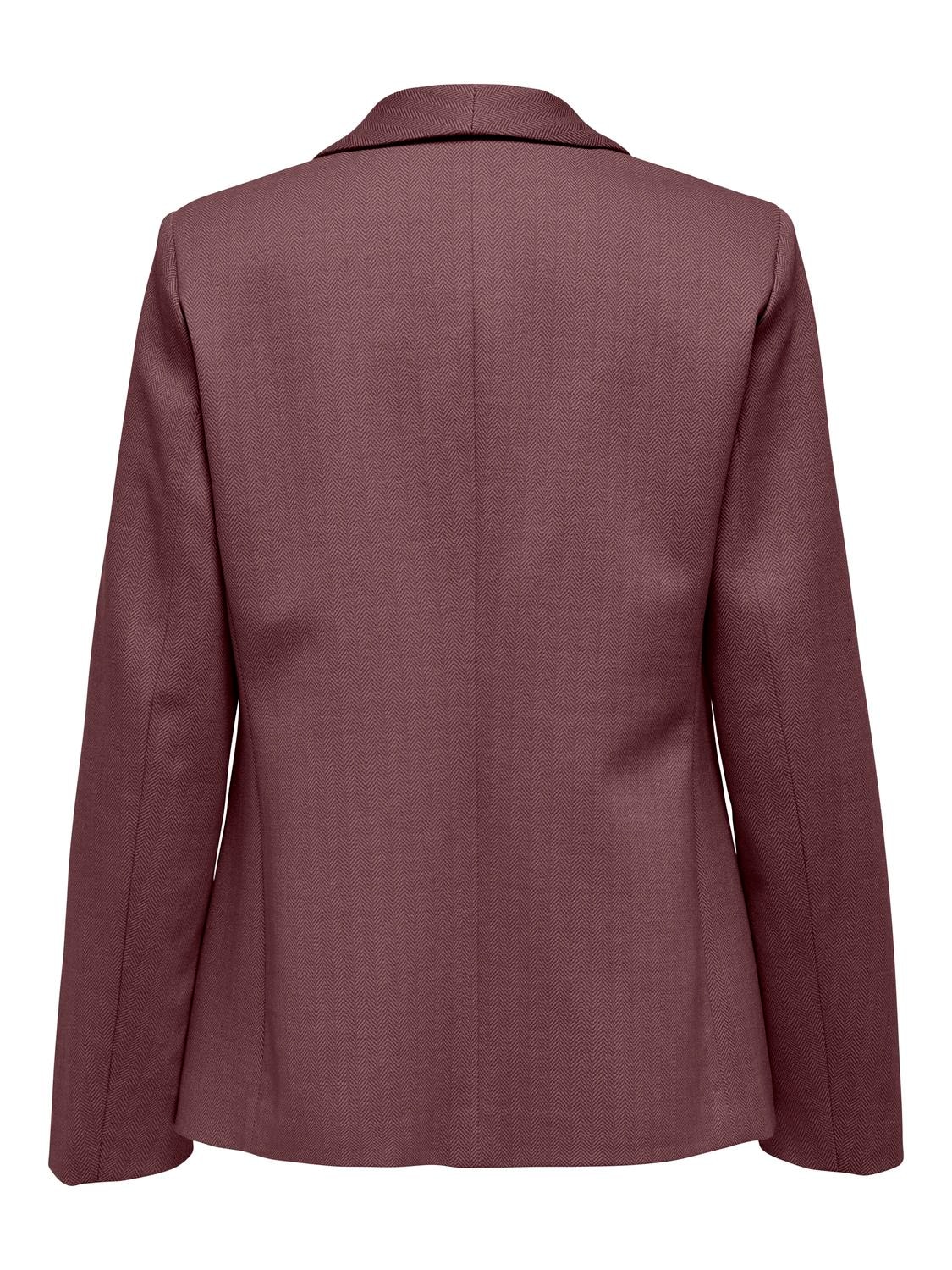 ONLY Blazer long »ONLESKA-ADDY LIFE L/S HB BLAZER CC TLR« mit Reverskragen, verschlusslose Form, Fischgratmuster