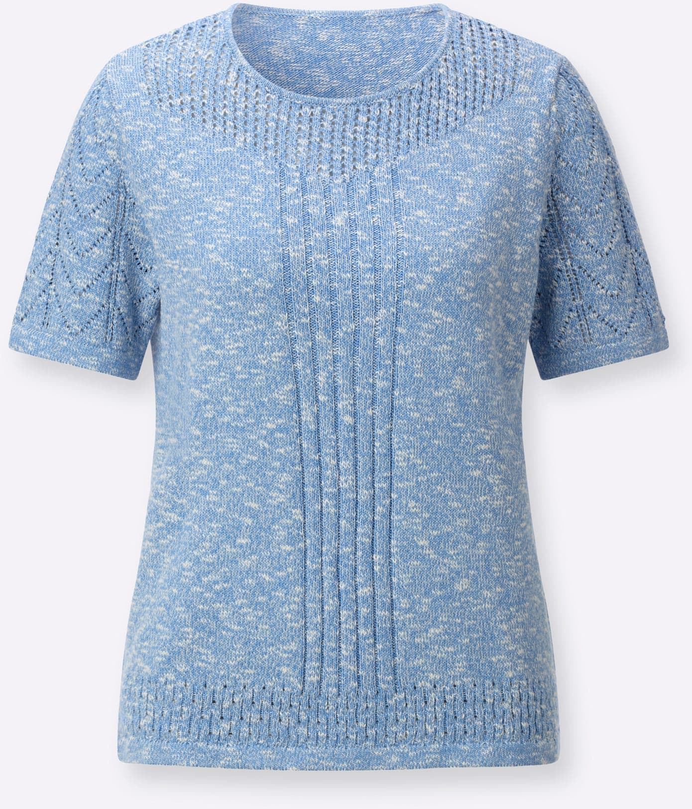 Classic Pull à col rond »Ajour-Pullover«