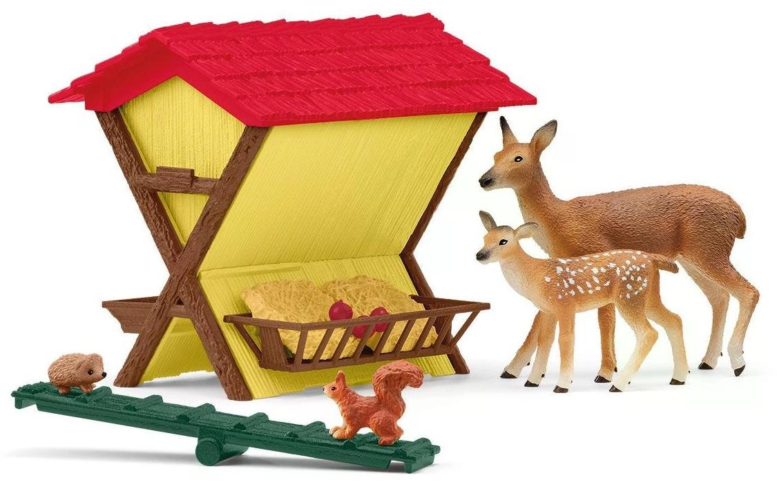Schleich® Monde de jeu »Farm World Fütterung der Waldtiere«