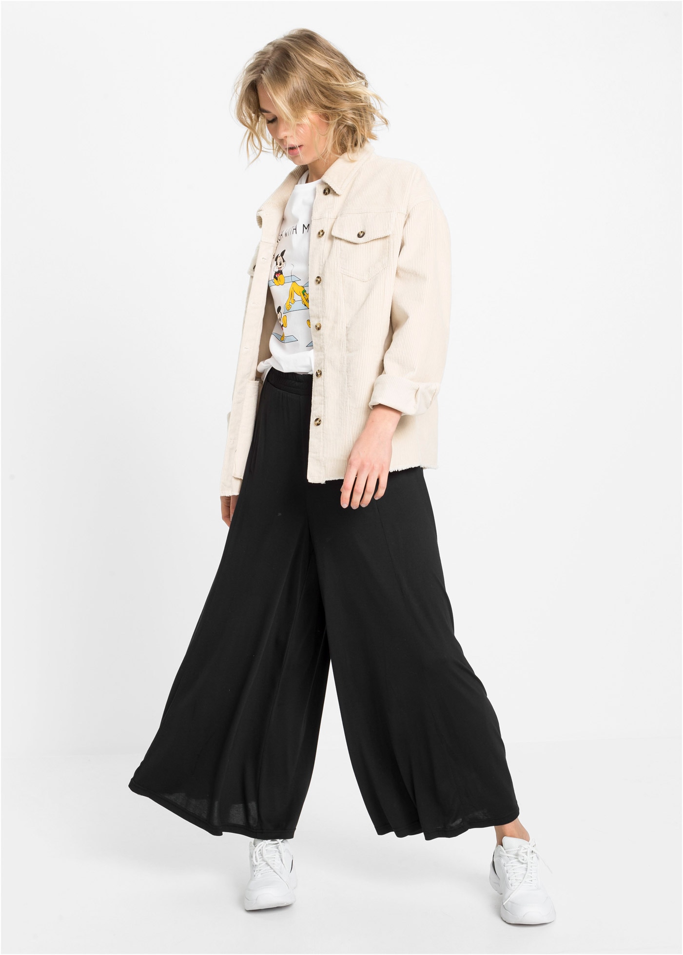 bonprix Jupe-culotte »Jersey-Culotte mit weitem Bein«  Jersey-Culotte mit weitem Bein