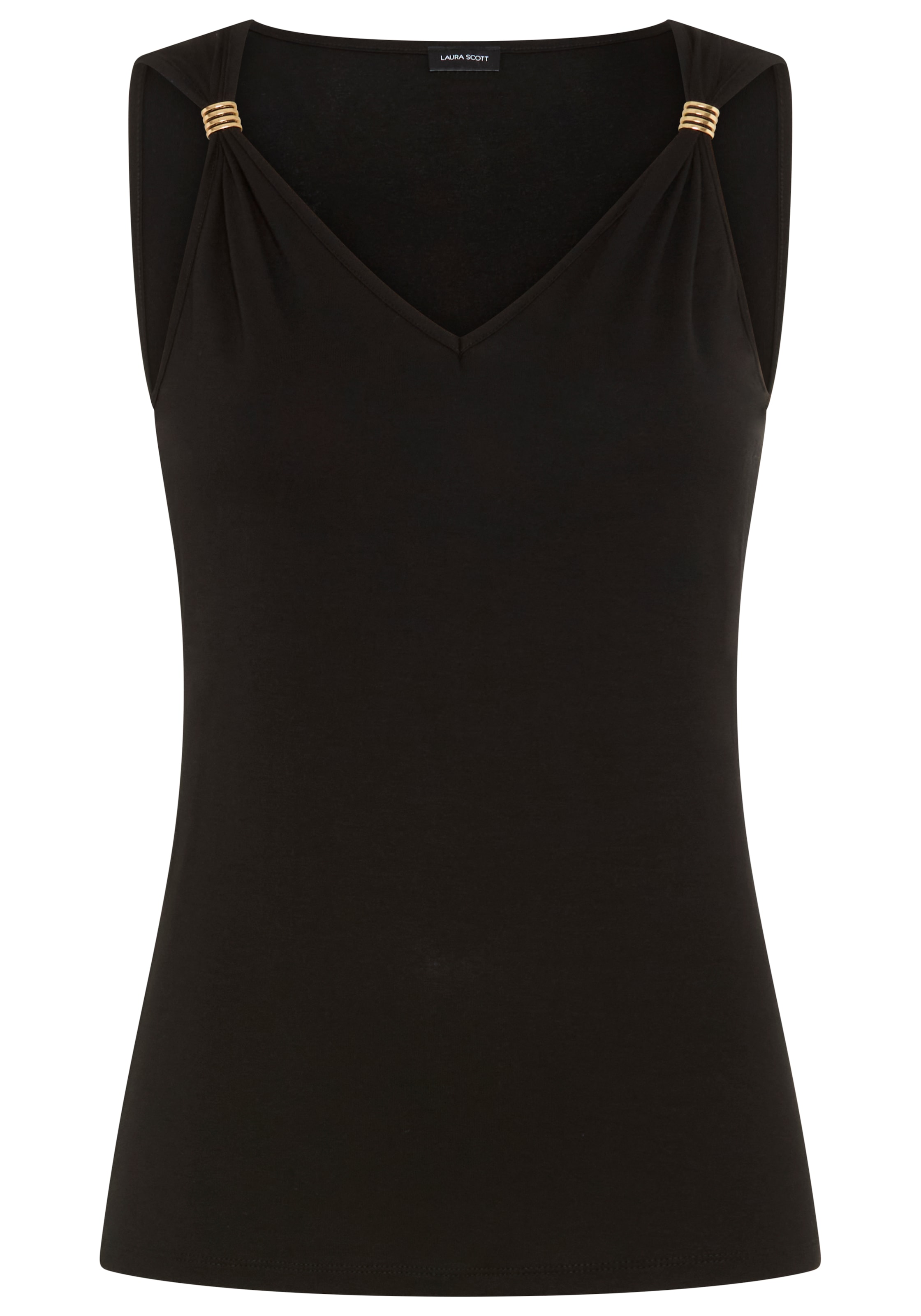 Laura Scott Top à bretelles mit Schmuckträgern, in bedruckter und einfarbiger Variante