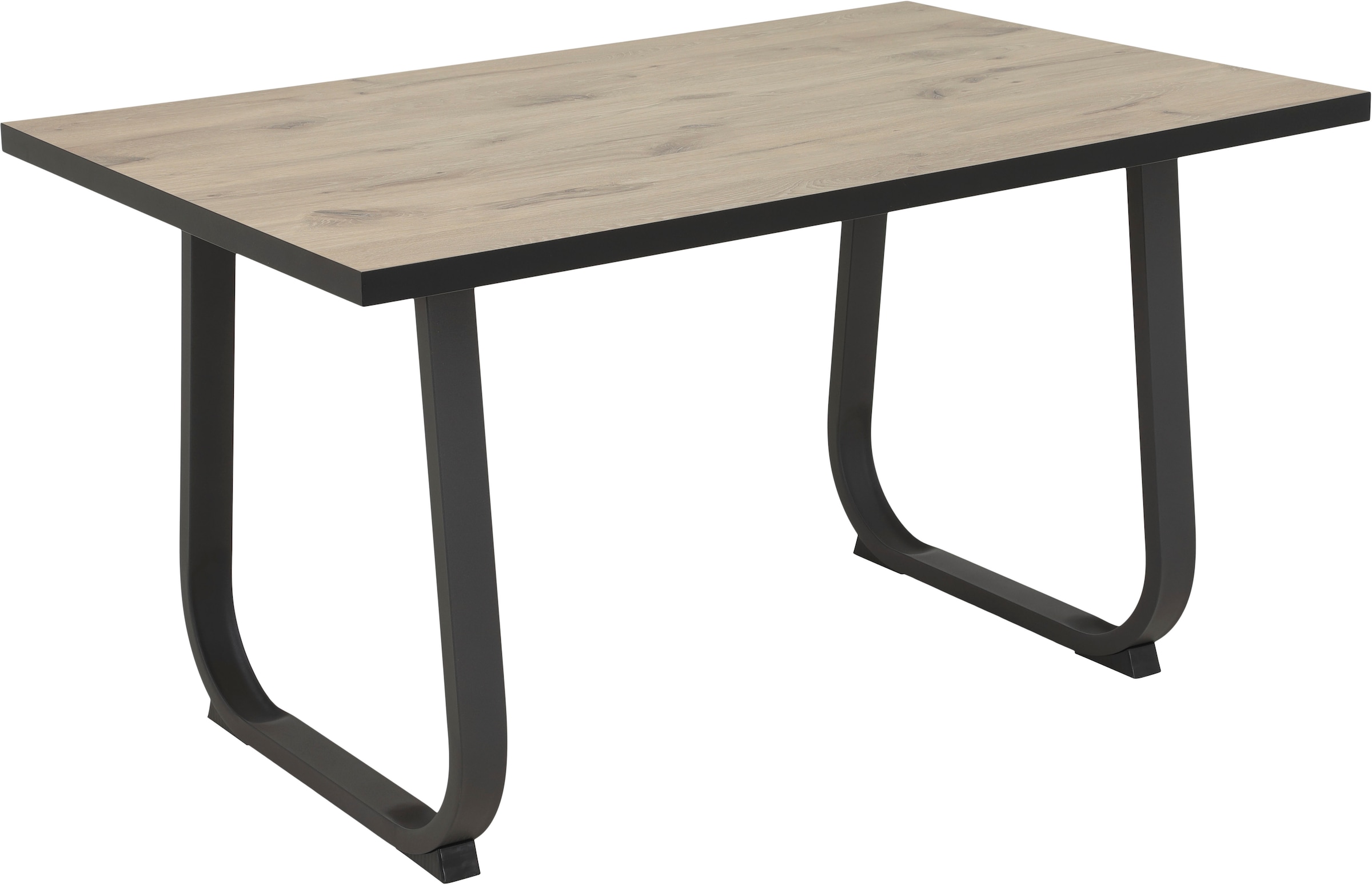 HELA Essgruppe »RUHR« 4 Stk. tlg. Kufentisch 140x90 cm, Schwingstuhl und Bank mit Federkorb, Komfortsitz