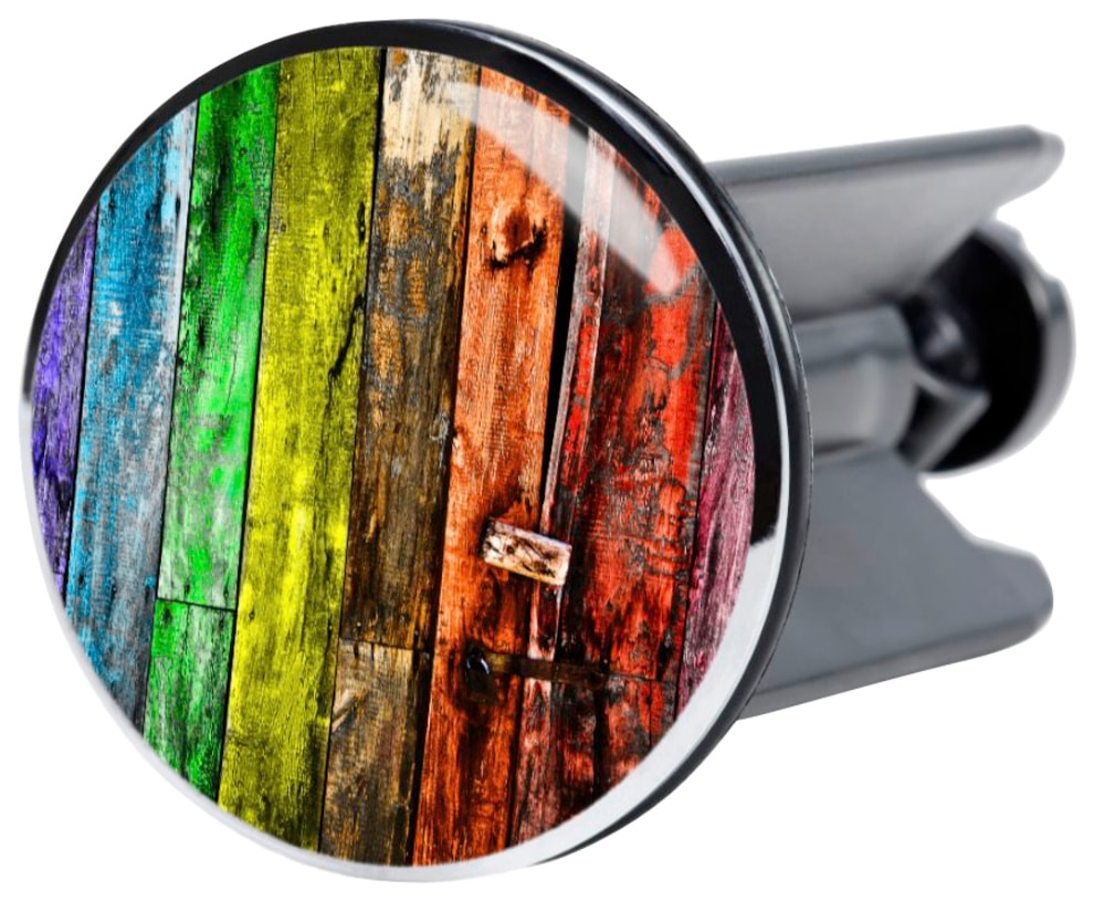 Sanilo Set d'accessoires de salle de bain »Rainbow« bestehend aus WC-Sitz, Badteppich und Waschbeckenstöpsel