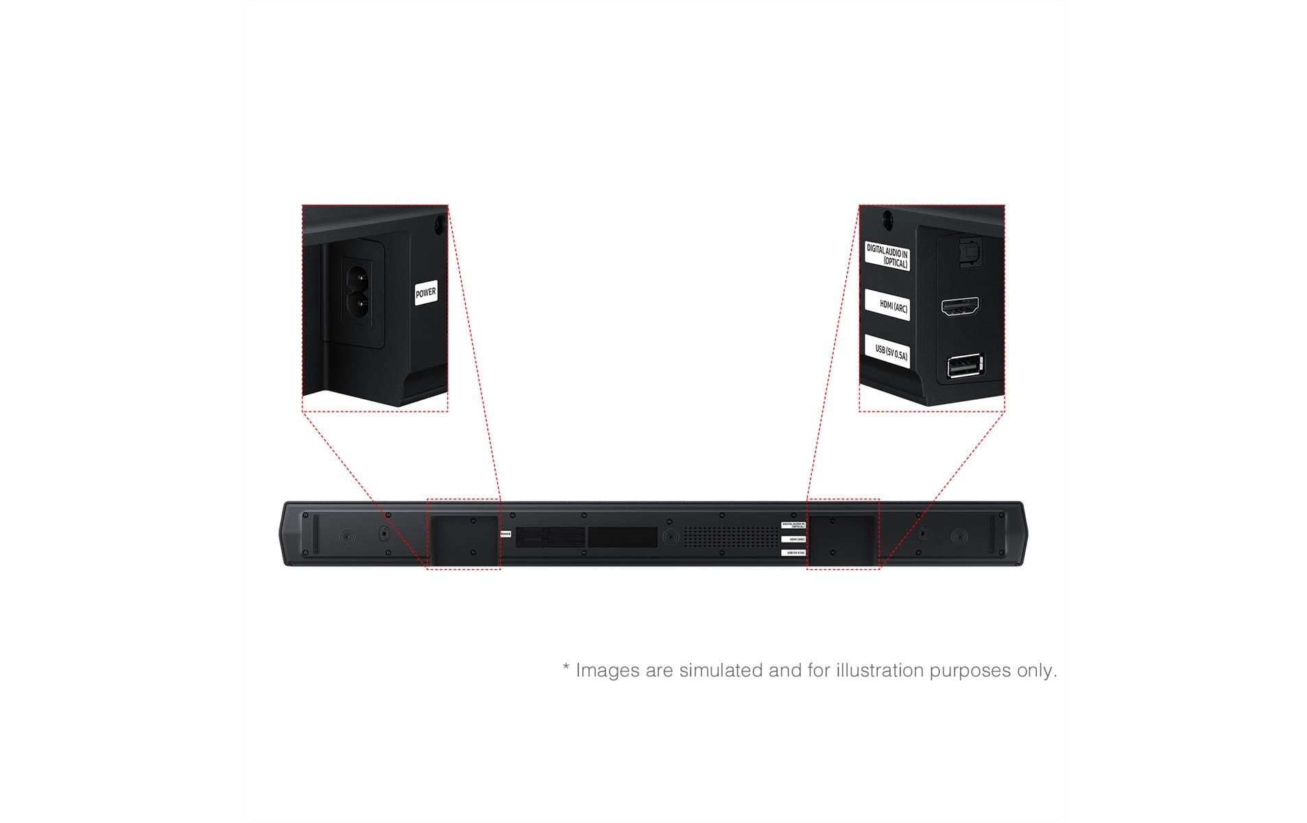 Samsung Soundbar »HW-B450F« 2.1 ( ) Verbindungsart: Bluetooth, HDMI, Toslink, USB