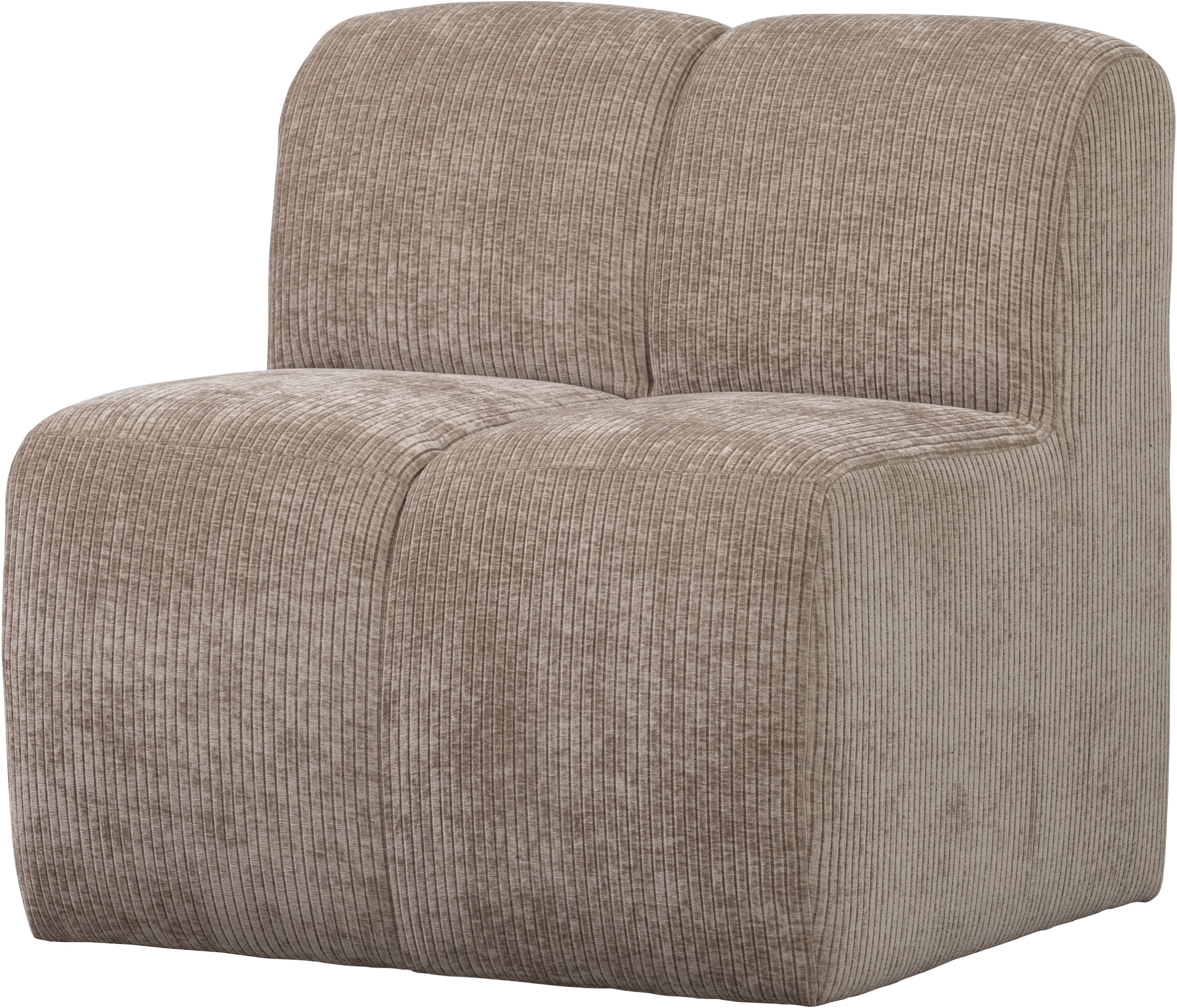 WOOOD Élément central de canapé »Mojo mit Jacquard-Rippenbezug B 84 x T 73 x H 83 cm« excellente résistance à l'usure, combinable, capacité de charge 120 kg
