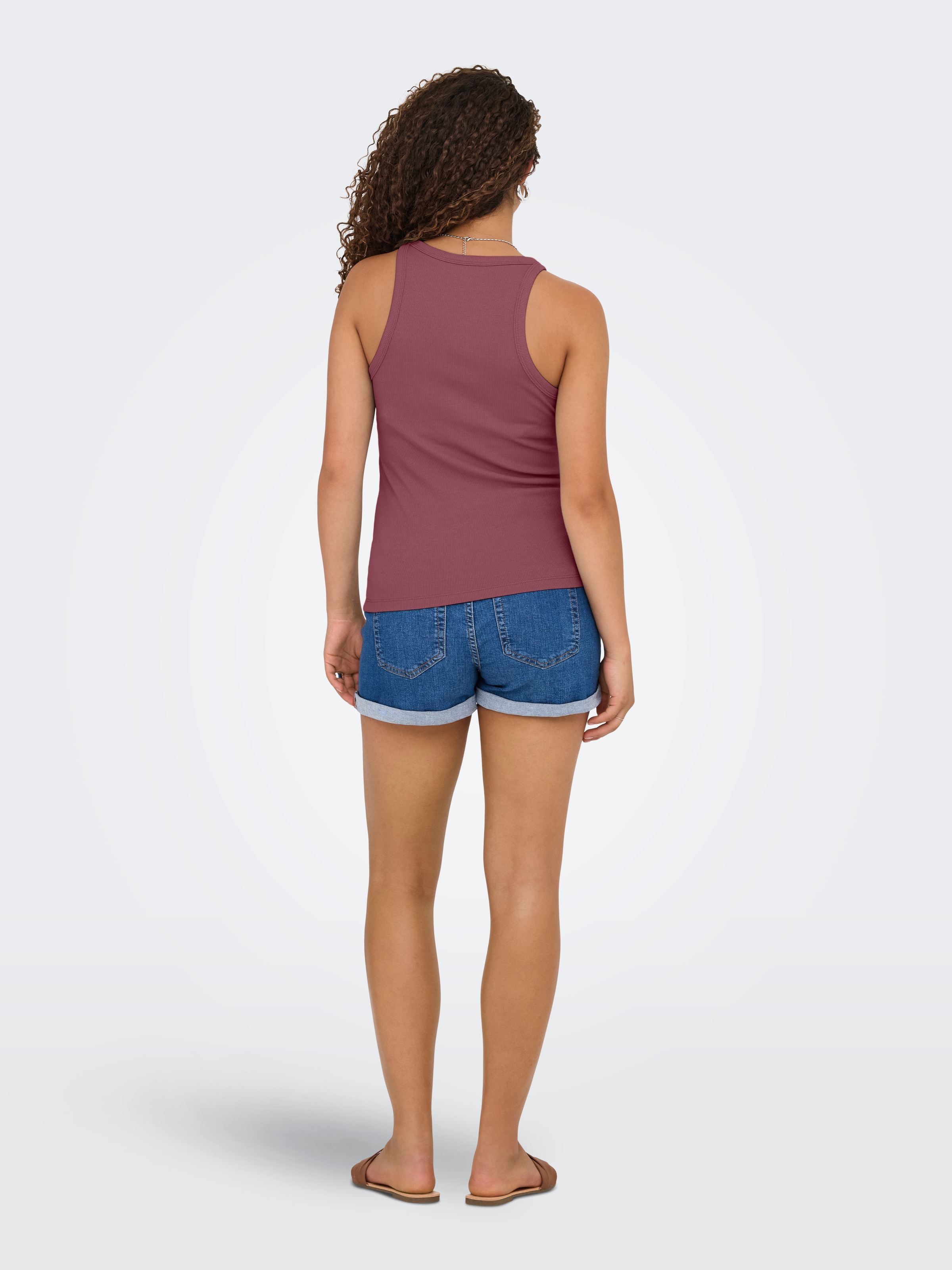 ONLY Débardeur »ONLLINDSAY TANK TOP 2 PACK« Paquet, 2 pièces mélange de coton