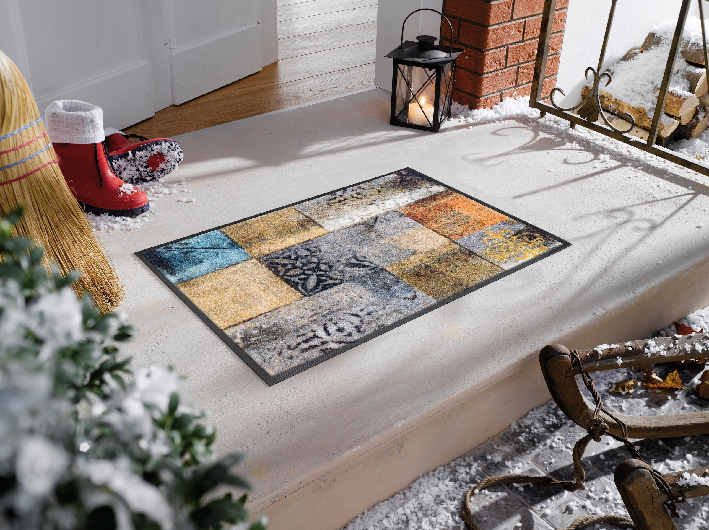 wash+dry by Kleen-Tex Tapis de sol »Tilea« Rectangulaire 7 mm Höhe Schmutzfangmatte, rutschhemmend, In- und Outdoor geeignet, waschbar
