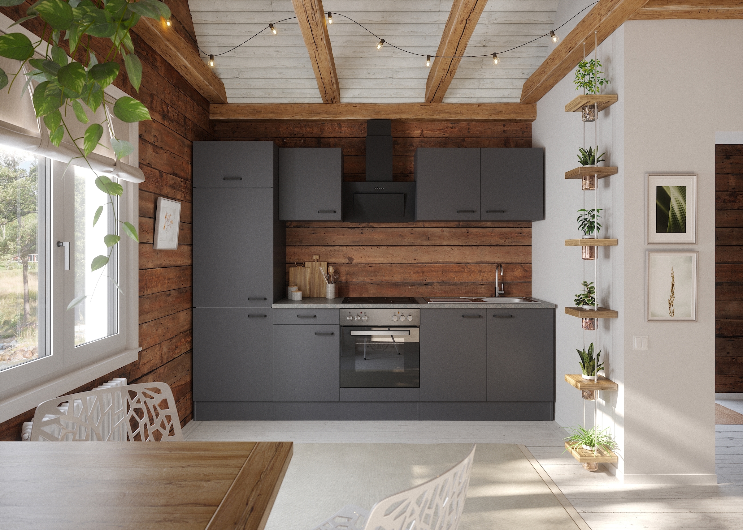 OPTIFIT Küchenzeile »OPTImulti« Breite 270 cm, wahlweise mit E-Geräten