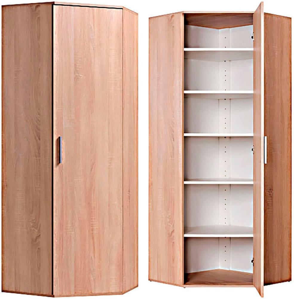 Procontour Armoire multi-usages »Eckschrank Clara« hauteur 167 cm, avec étagères réglables en hauteur