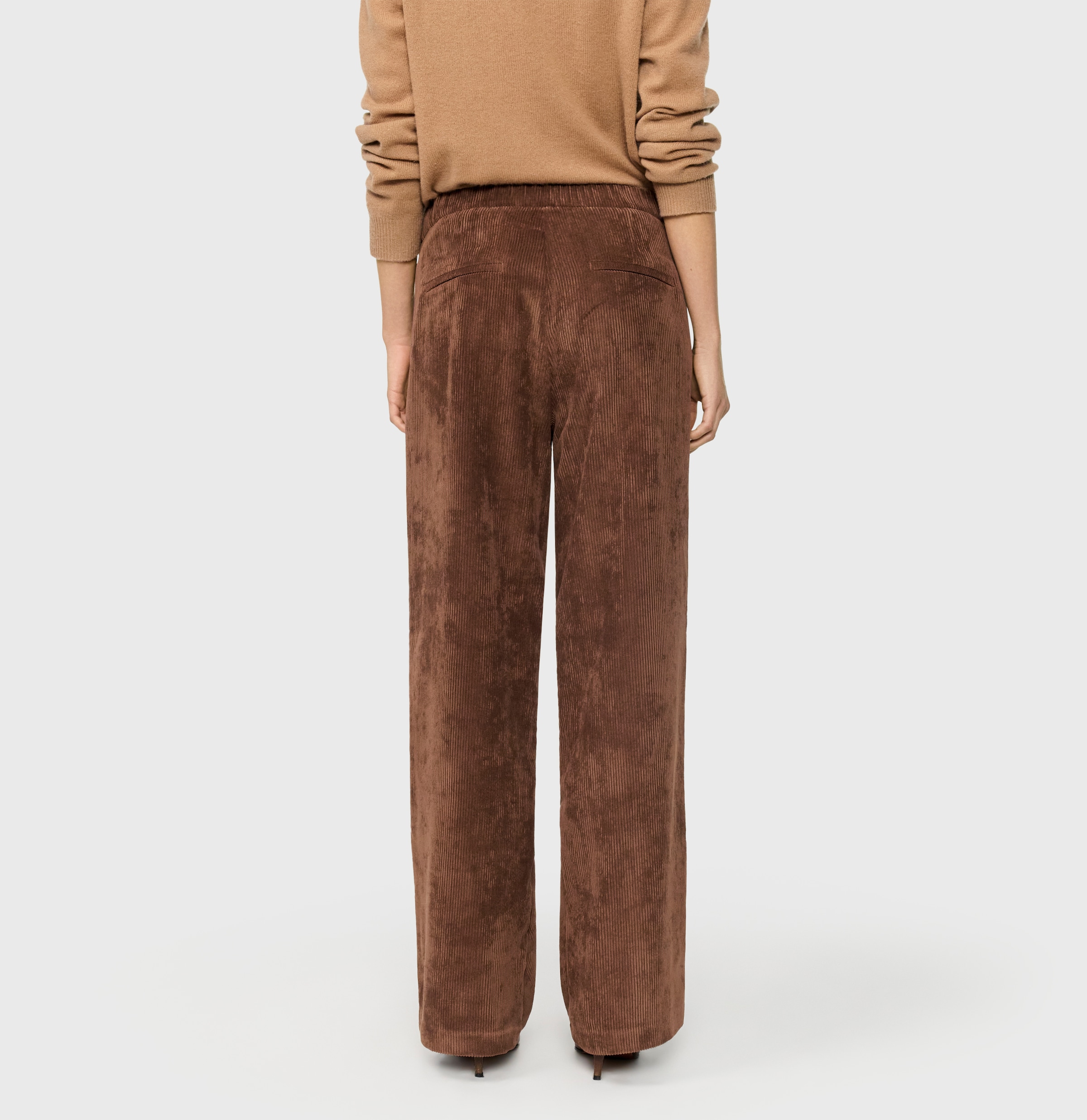 MAC Pantalon en velours côtelé »CHIARA«  avec jambe large