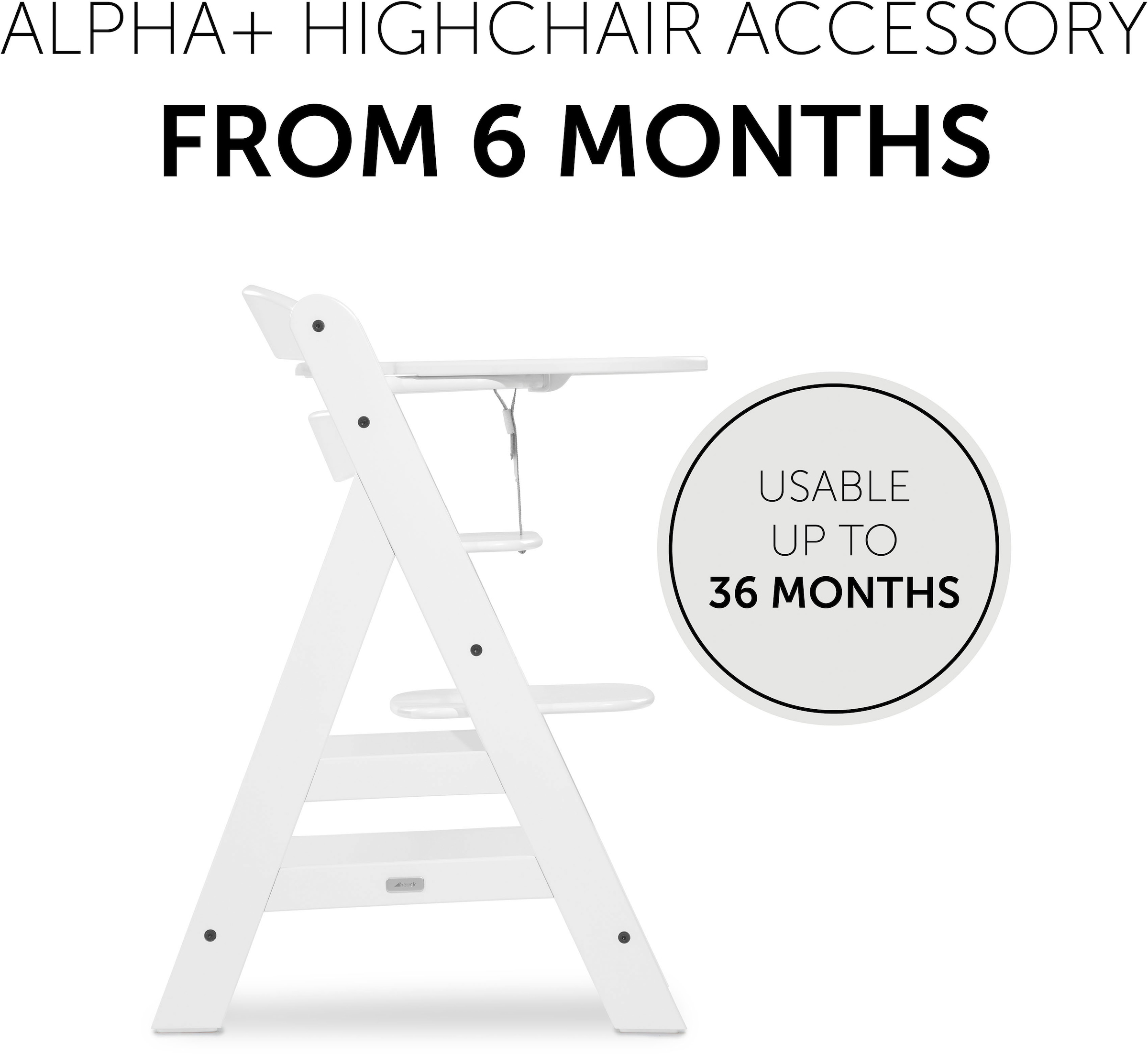 Hauck Hochstuhltablett »Alpha Click Tray, weiss« für Hauck Hochstuhl Alpha+