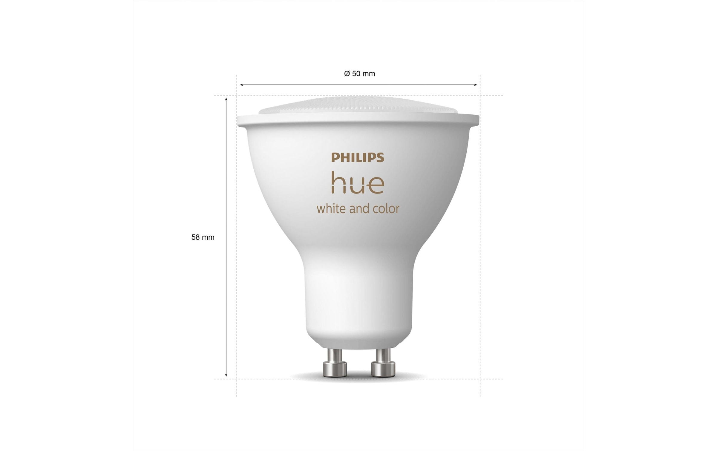 Philips Hue Lampe LED intelligente »Hue 3 GU10-Lampen + Dimmschalter + Hue Bridge Pro«