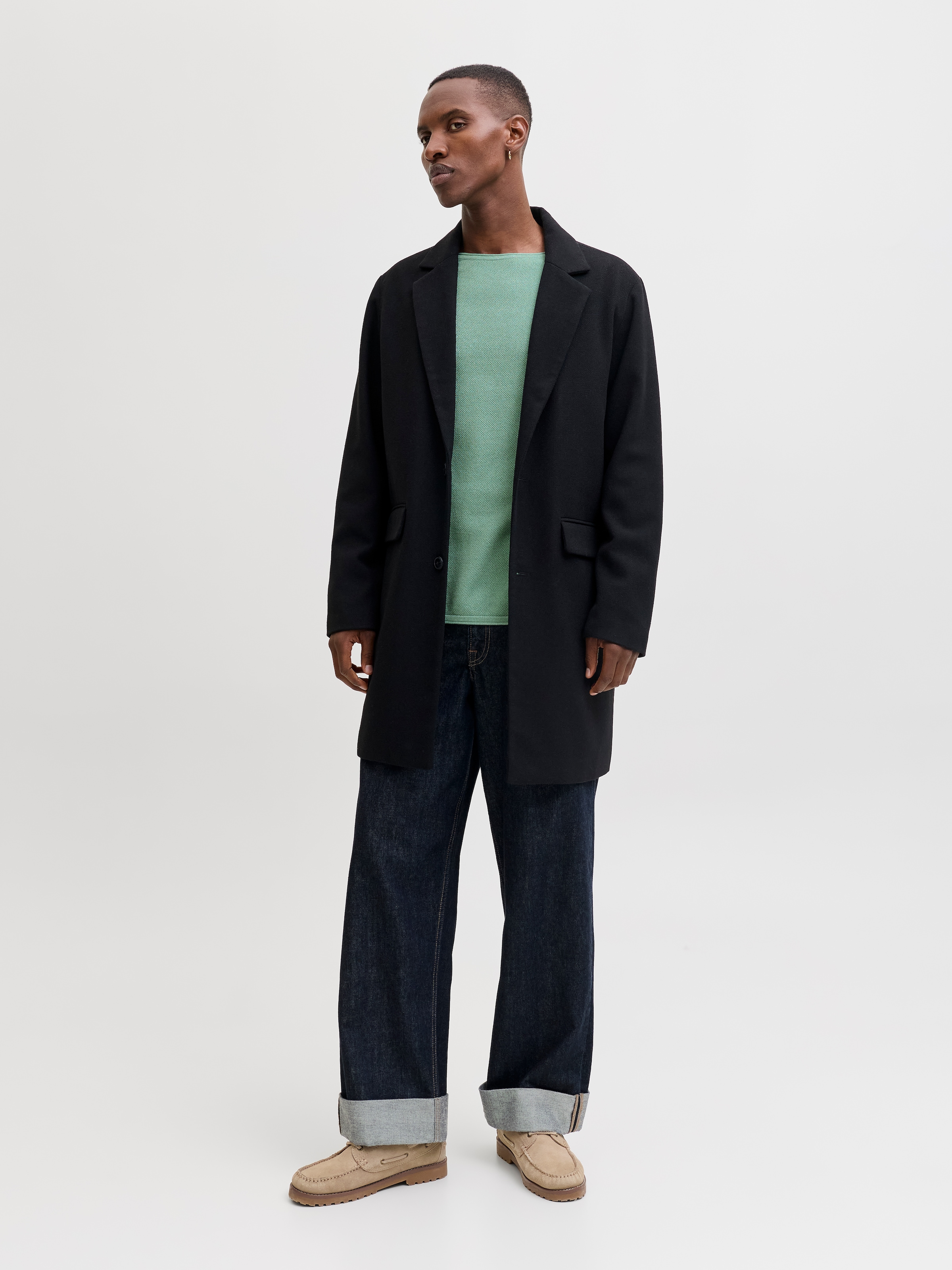 Jack & Jones Rundhalspullover »JJEHILL KNIT CREW NECK NOOS« Baumwolle, regular fit