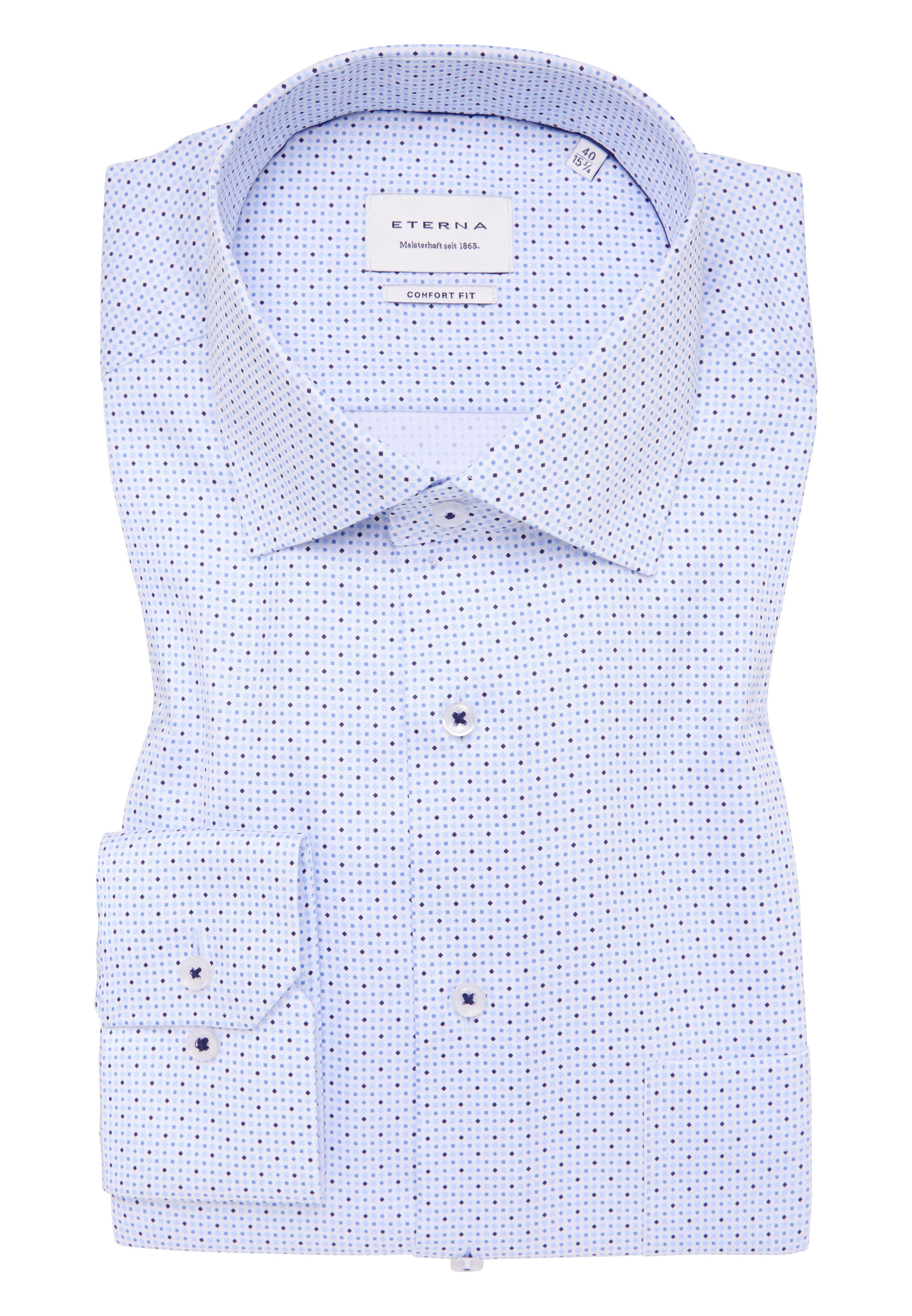 Eterna Langarmhemd »COMFORT FIT« NON IRON (bügelfrei)