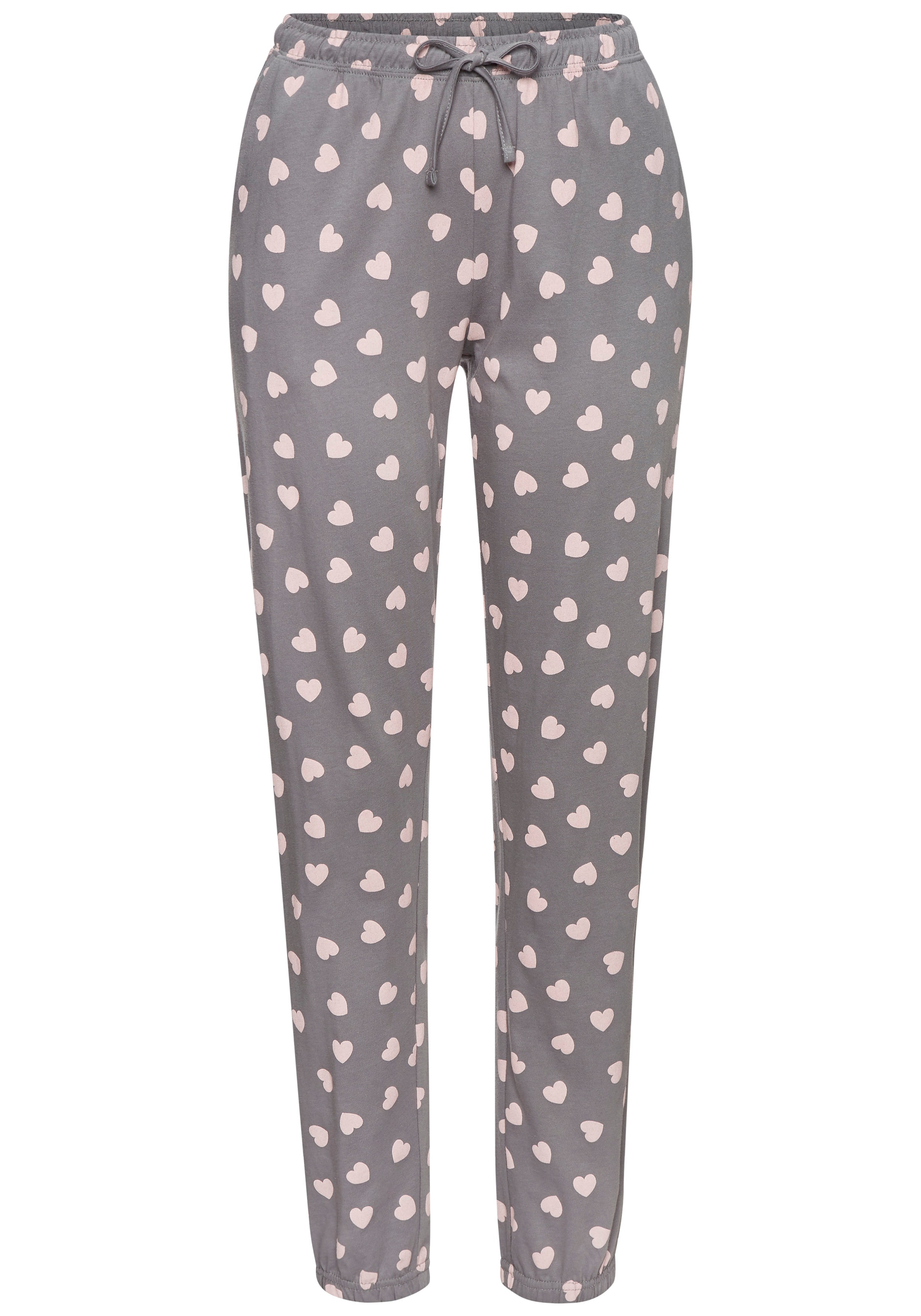 Vivance Dreams Pyjama Set, 2-teilig, 2 tlg. mit süssem Herzmuster