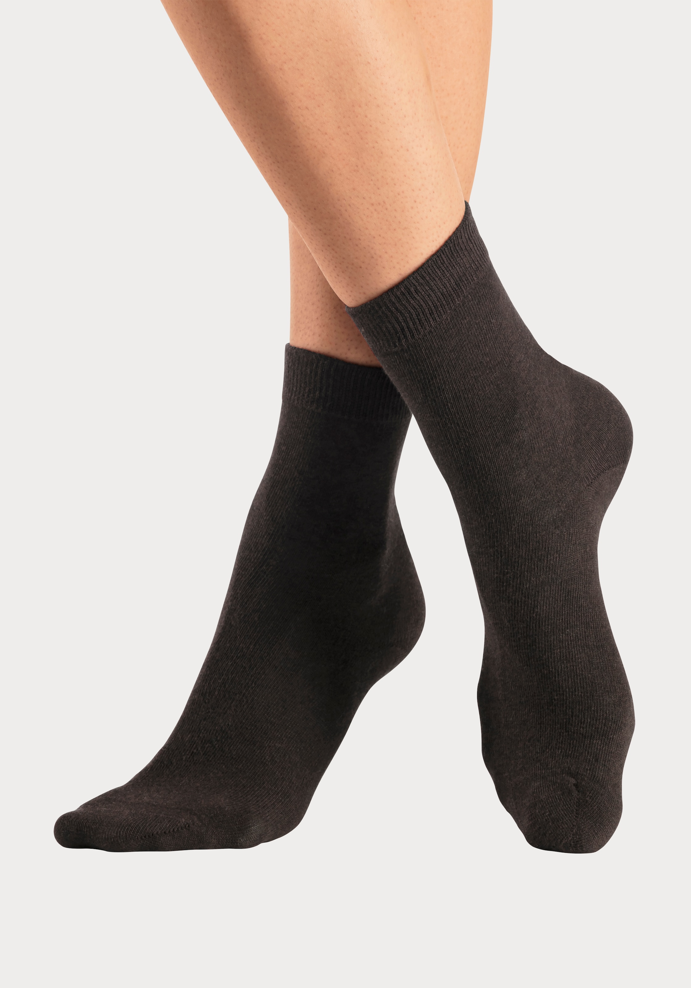 LASCANA Chaussettes basiques Paquet, 7 cuis tlg. en couleurs mélangées vives