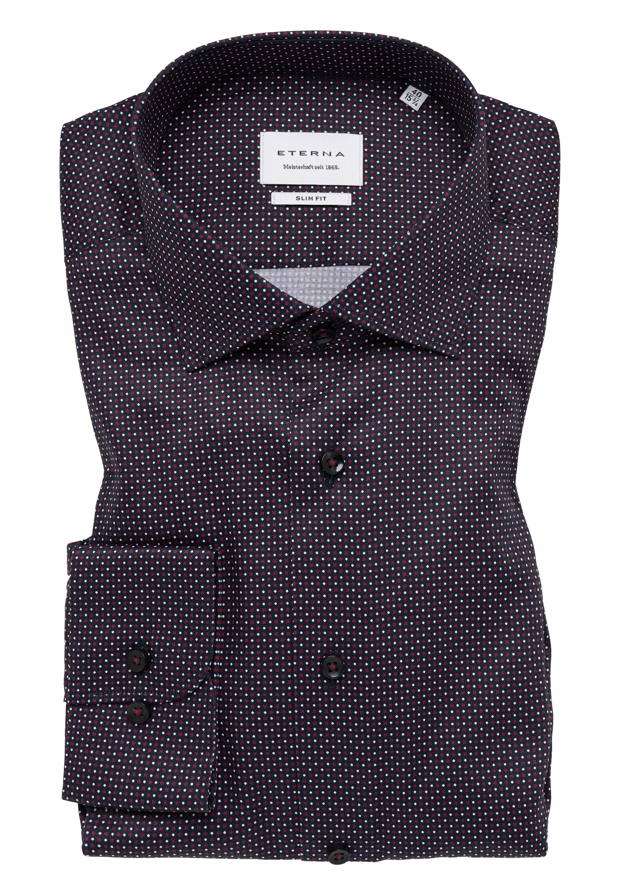 Eterna Langarmhemd »SLIM FIT« NON IRON (bügelfrei)