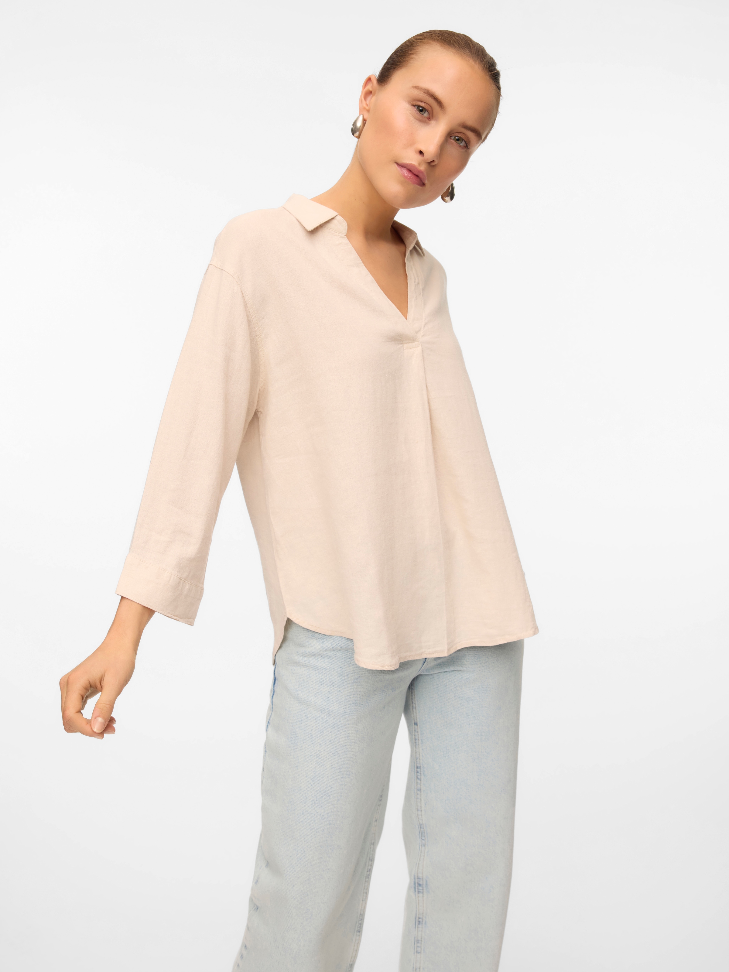 Vero Moda Shirtbluse »VMLINN 3/4 TOP WVN GA NOOS«