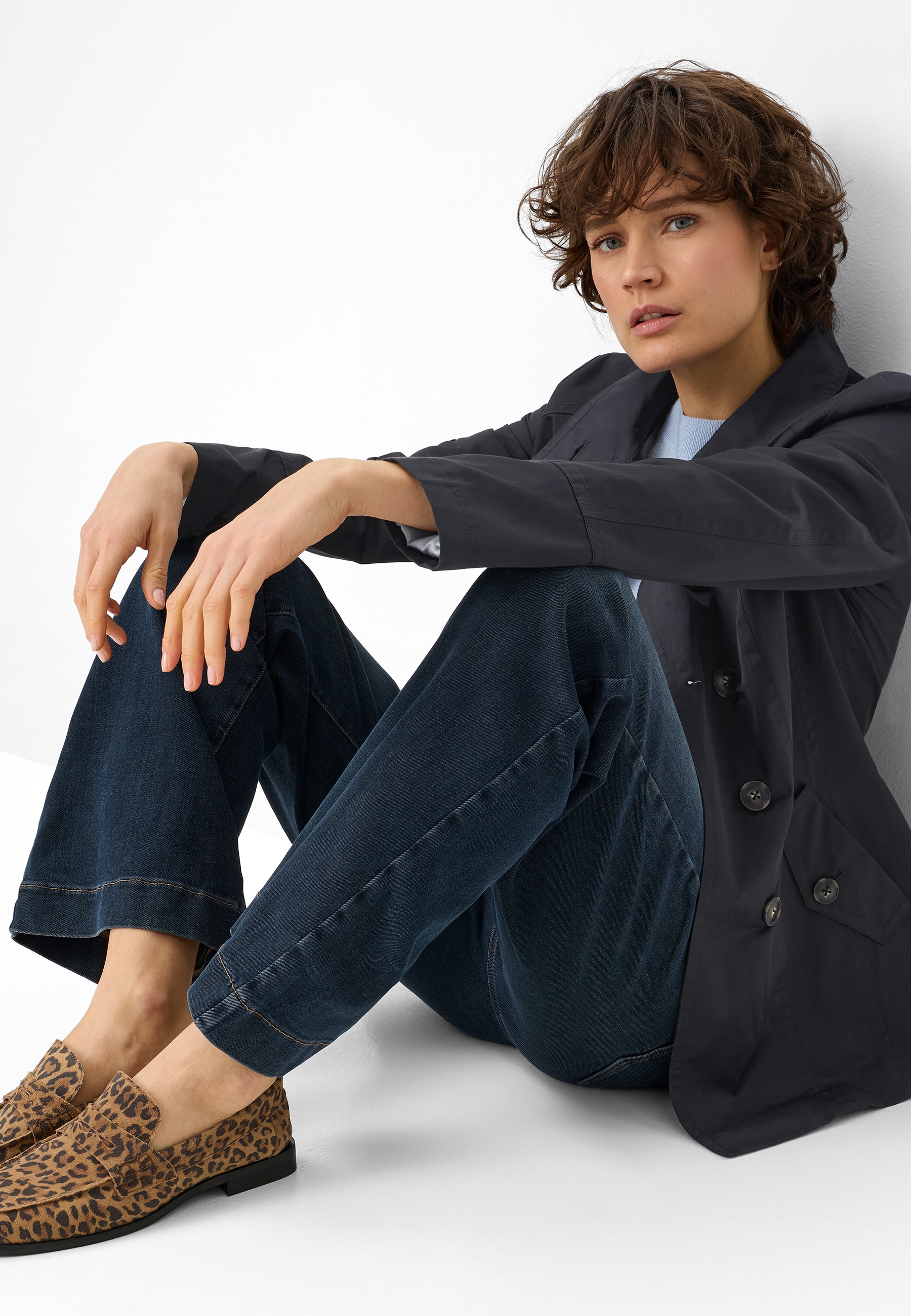 Fuchs Schmitt Veste d'extérieur Stehkragen, Regular Fit, Lightweight Cotton