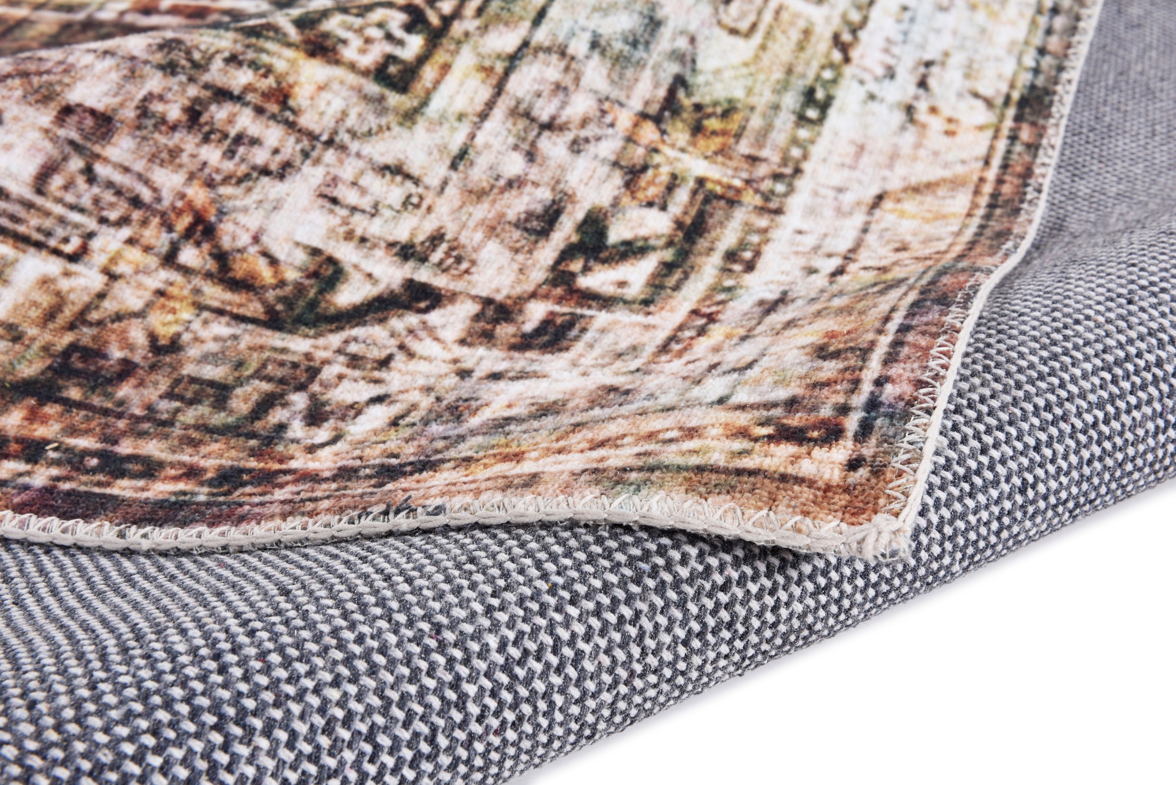 Gino Falcone Teppich »Adara GF 093« rechteckig 3 mm Höhe Flachgewebe, Orient-Optik, Vintage Design, waschbar