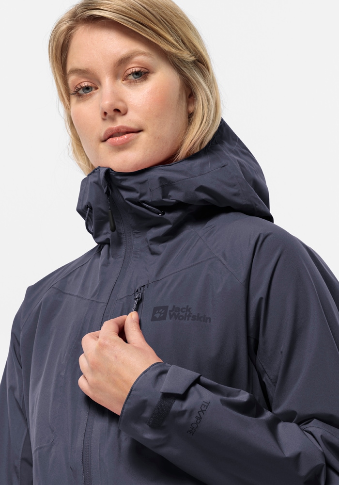 Jack Wolfskin Veste fonctionnelle »EAGLE PEAK 2L JKT W« mit Kapuze