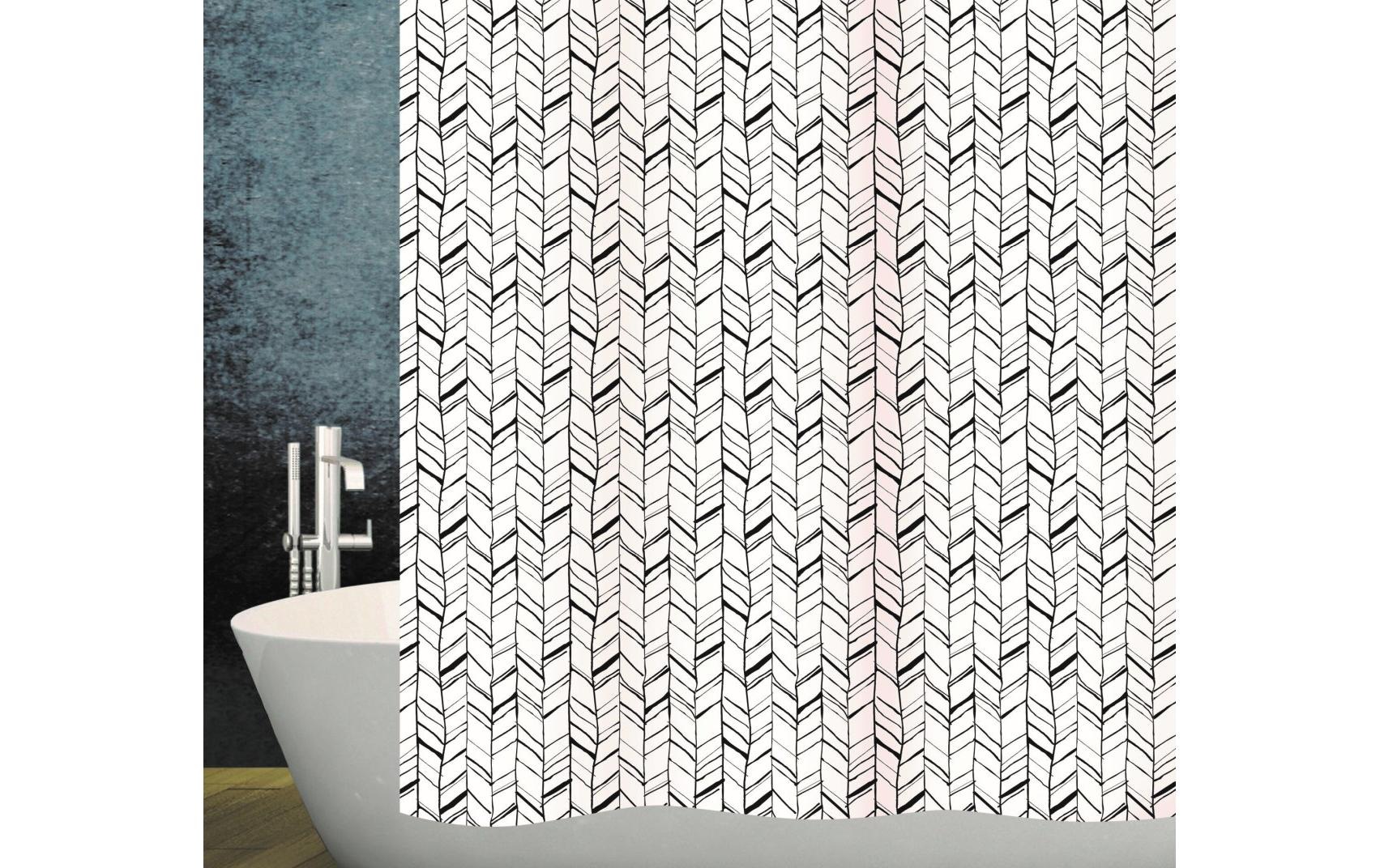 diaqua® Duschvorhang »Chevron« Breite 120 cm