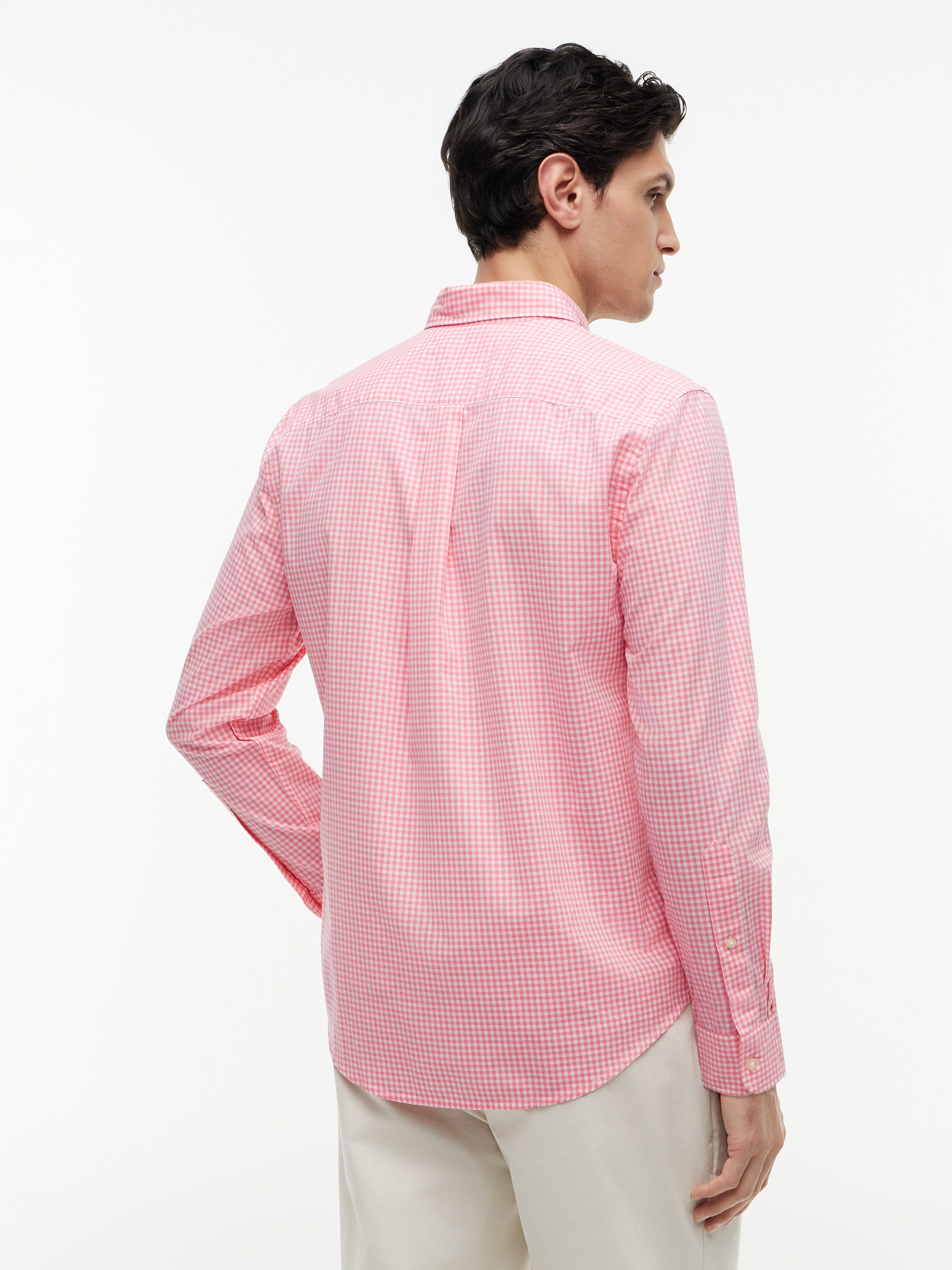 Tommy Hilfiger Chemise à manches longues »FLEX POPLIN GINGHAM SHIRT« Coupe régulière en coton Flex Gingham