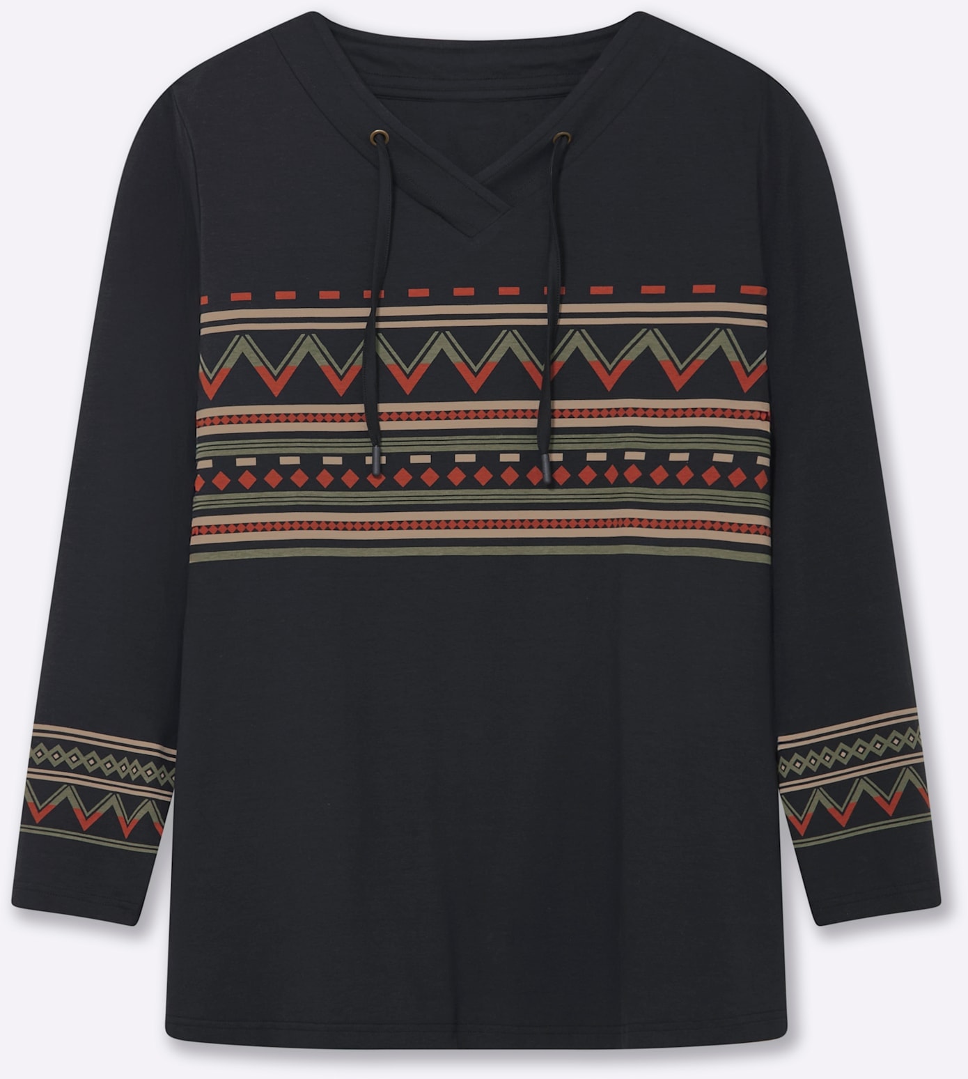 Sheego Langarmshirt »Shirt« 1 Stk. tlg.