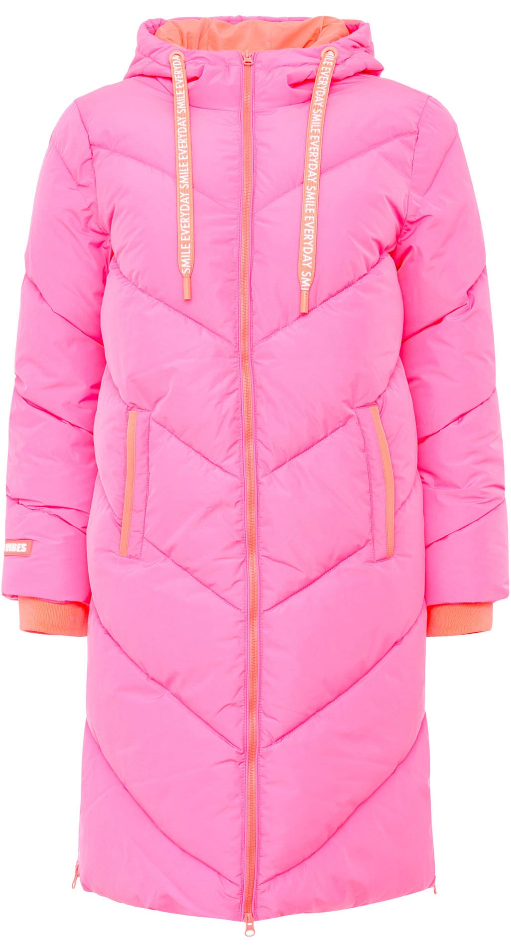 Zwillingsherz Steppjacke »"Good Vibes Only"« mit Kapuze mit Kapuze, Backprint und bedrucktem Zugband