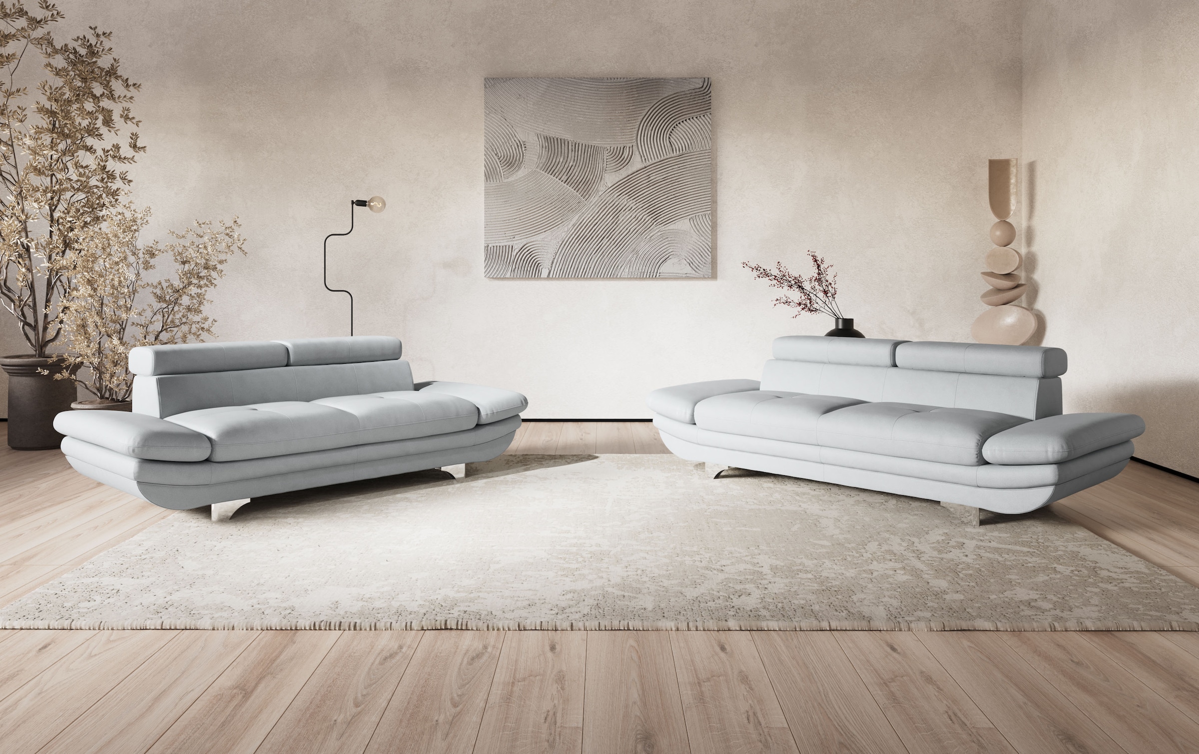 COTTA 2-Sitzer »Enterprise« Big-Sofa, mit Armteilverstellung & Kopfteilverstellung