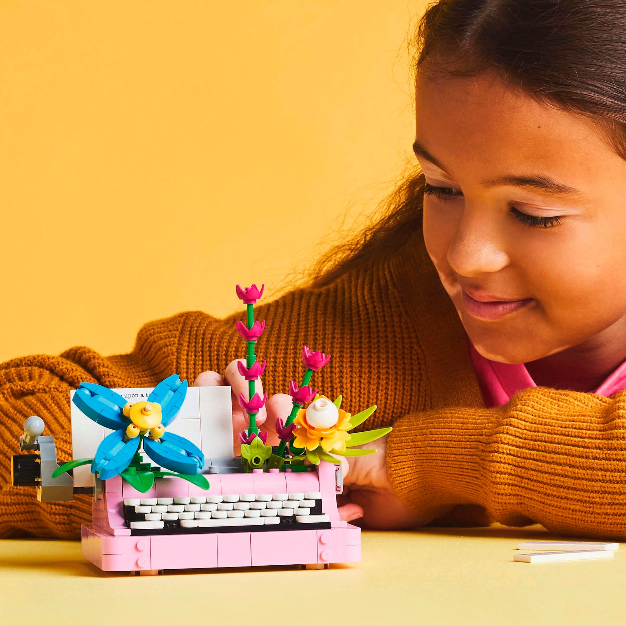 LEGO® Pions de construction »Schreibmaschine mit Blumen (31169), LEGO Creator« Made in Europe