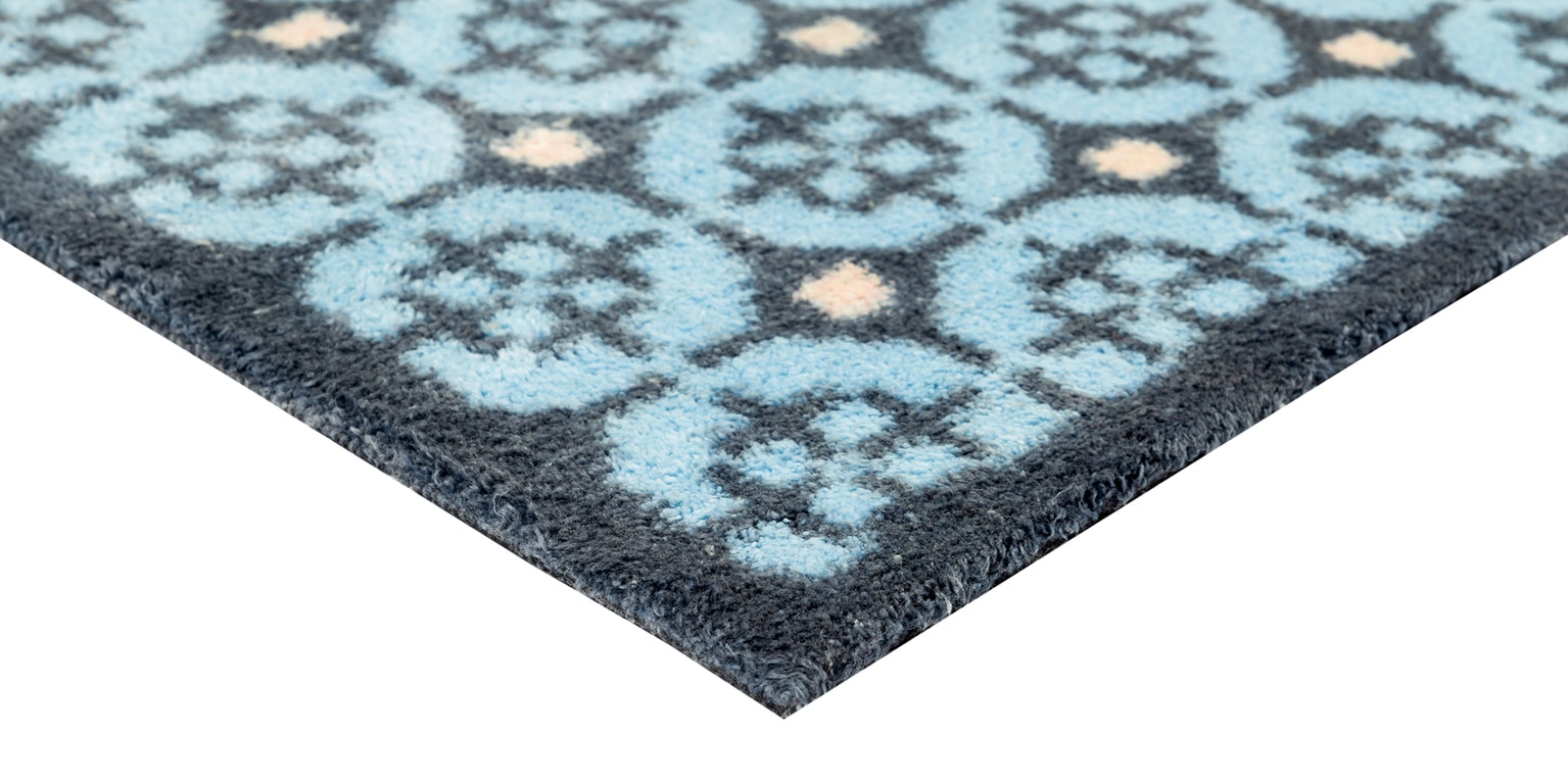Turtle Mat Tapis de sol »Parterre Blue« Rectangulaire 9 mm Höhe