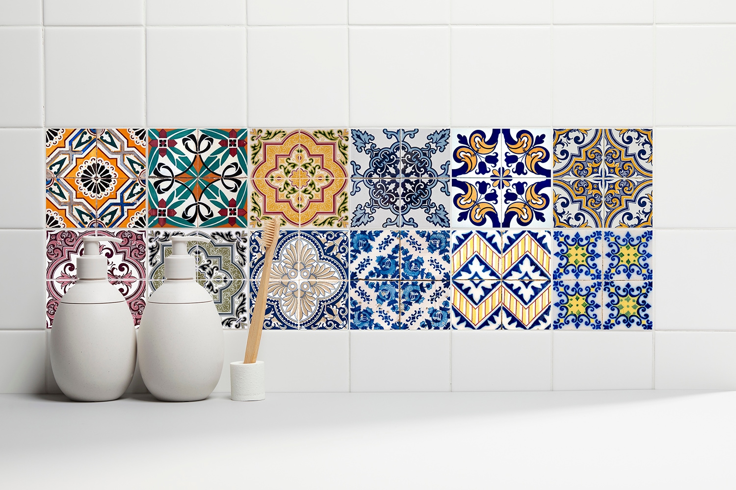 Home affaire Fliesenaufkleber »Ornamente« Stickerfliesen, selbstklebend, Sticker, 12er Set