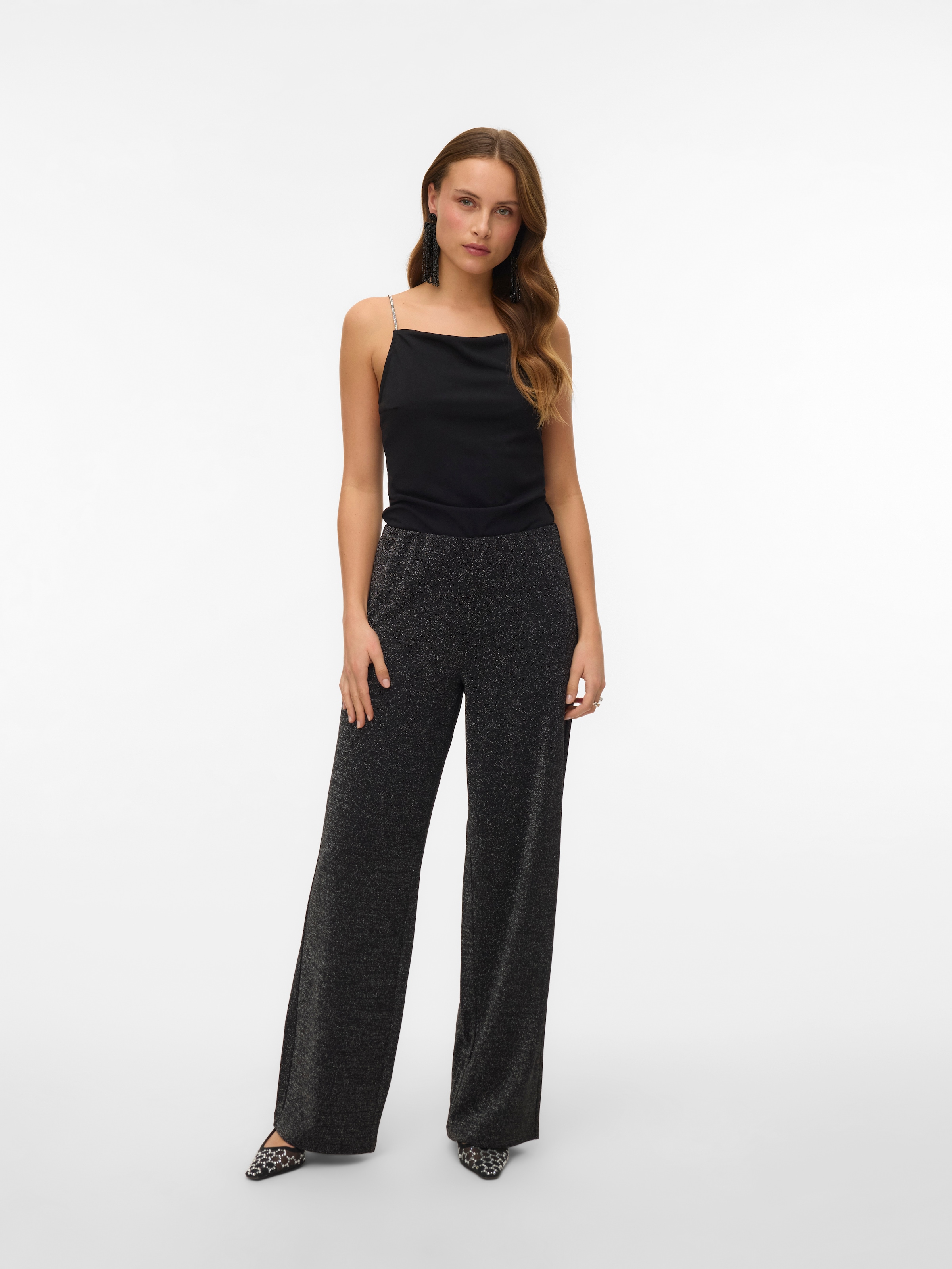 Vero Moda Pantalon à enfiler »VMBERLIN MW WIDE GLITTER PANT NOOS«  Sommerhose