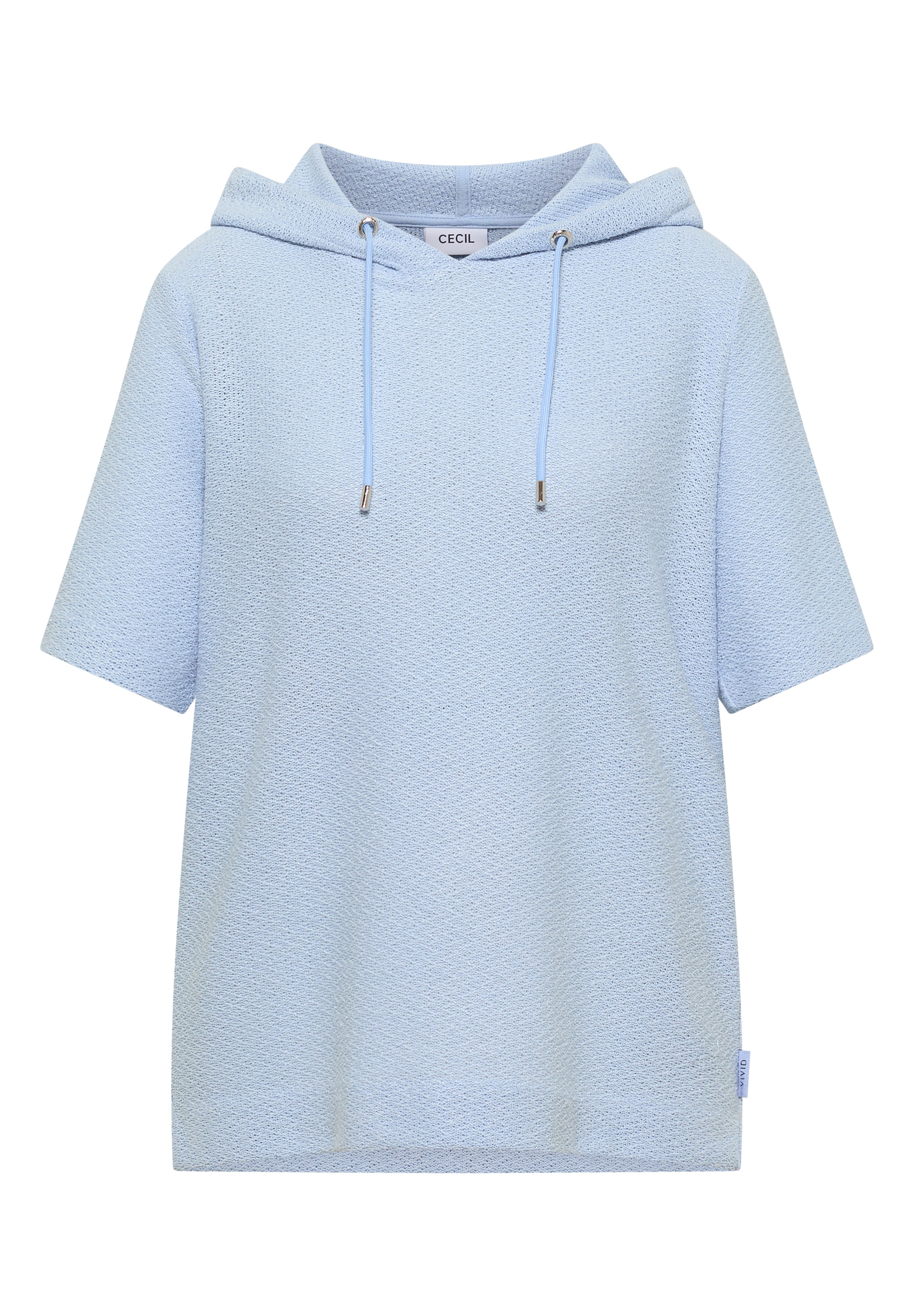Cecil Kapuzenshirt Sommershirt mit Hoodie und Struktur