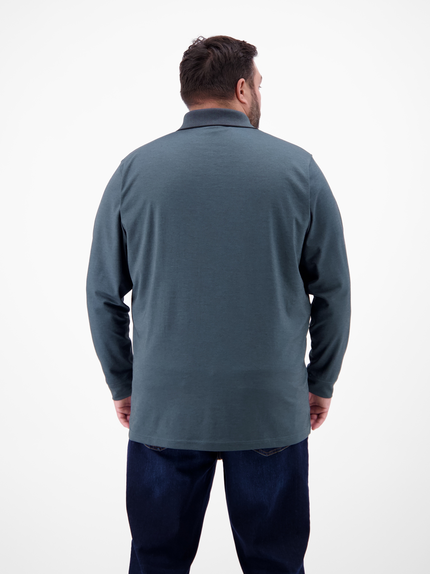 LERROS Polo »Langarm Polo mit Brusttasche in Grossen Grössen«