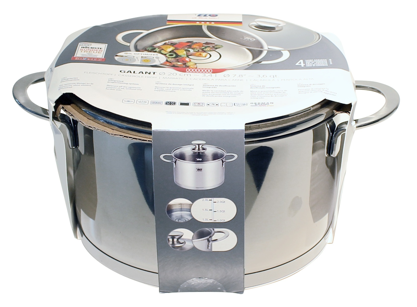 Elo Pot à viande »Galant« Acier inoxydable 18/10