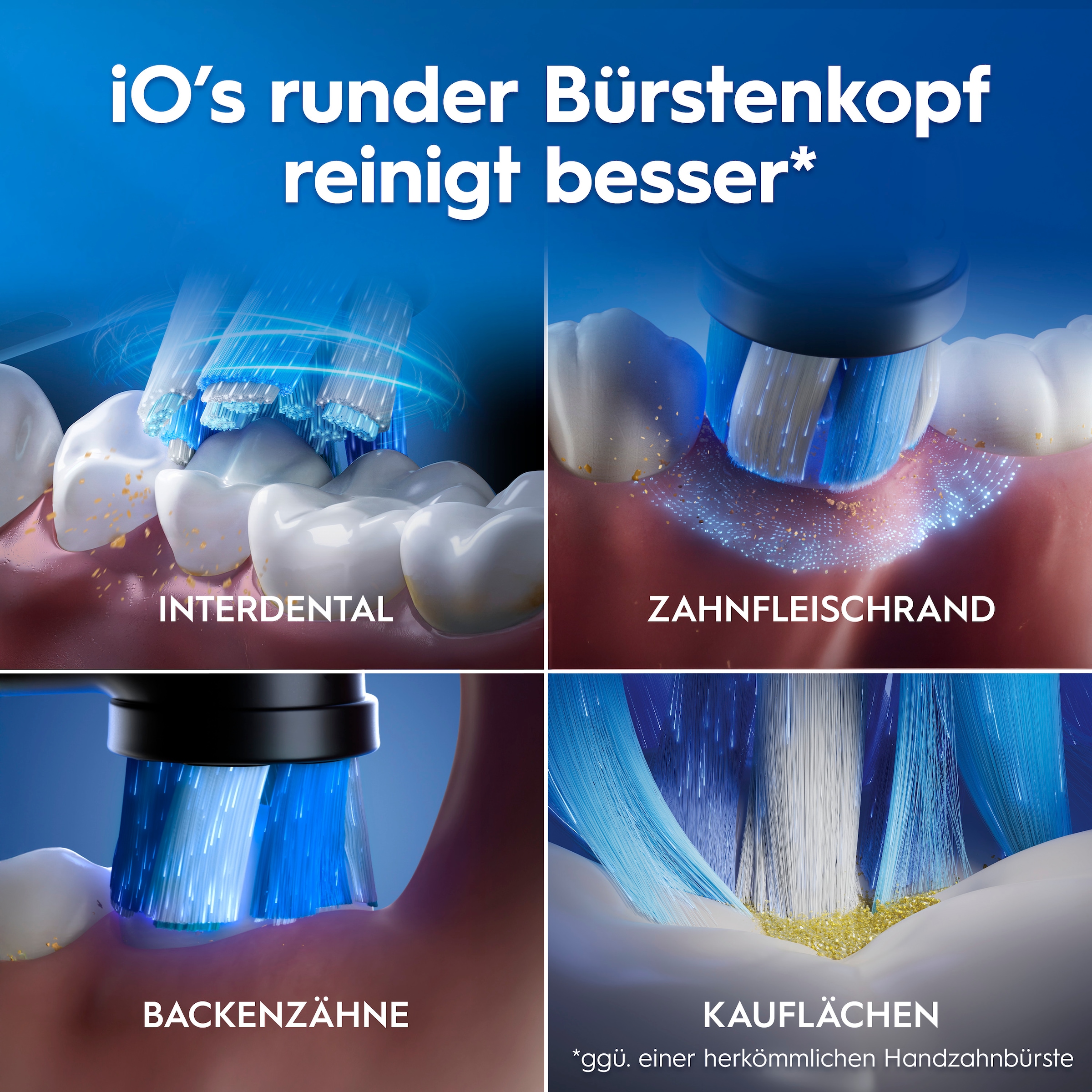 Oral-B Elektrische Zahnbürste »iO Series 3 Doppelpack« 2 Stk. Aufsteckbürsten Magnet-Technologie