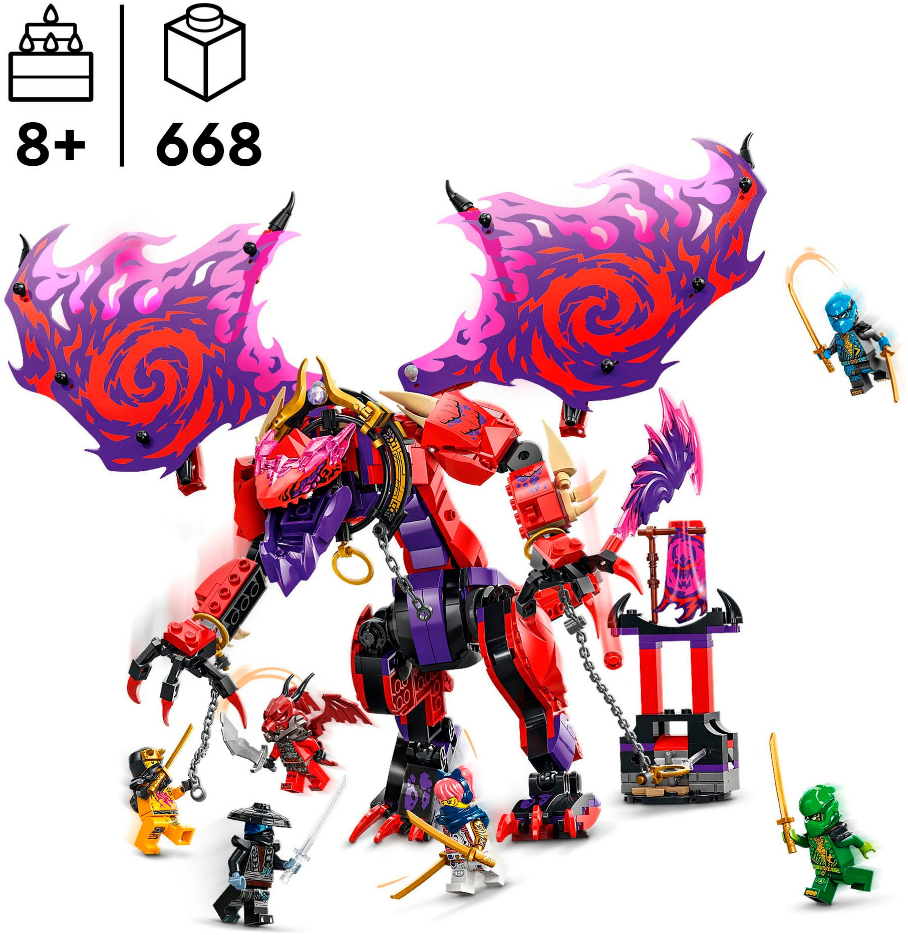 LEGO® Pions de construction »Chaosdrache Donnerzahn (71832), LEGO® Ninjago« Made in Europe