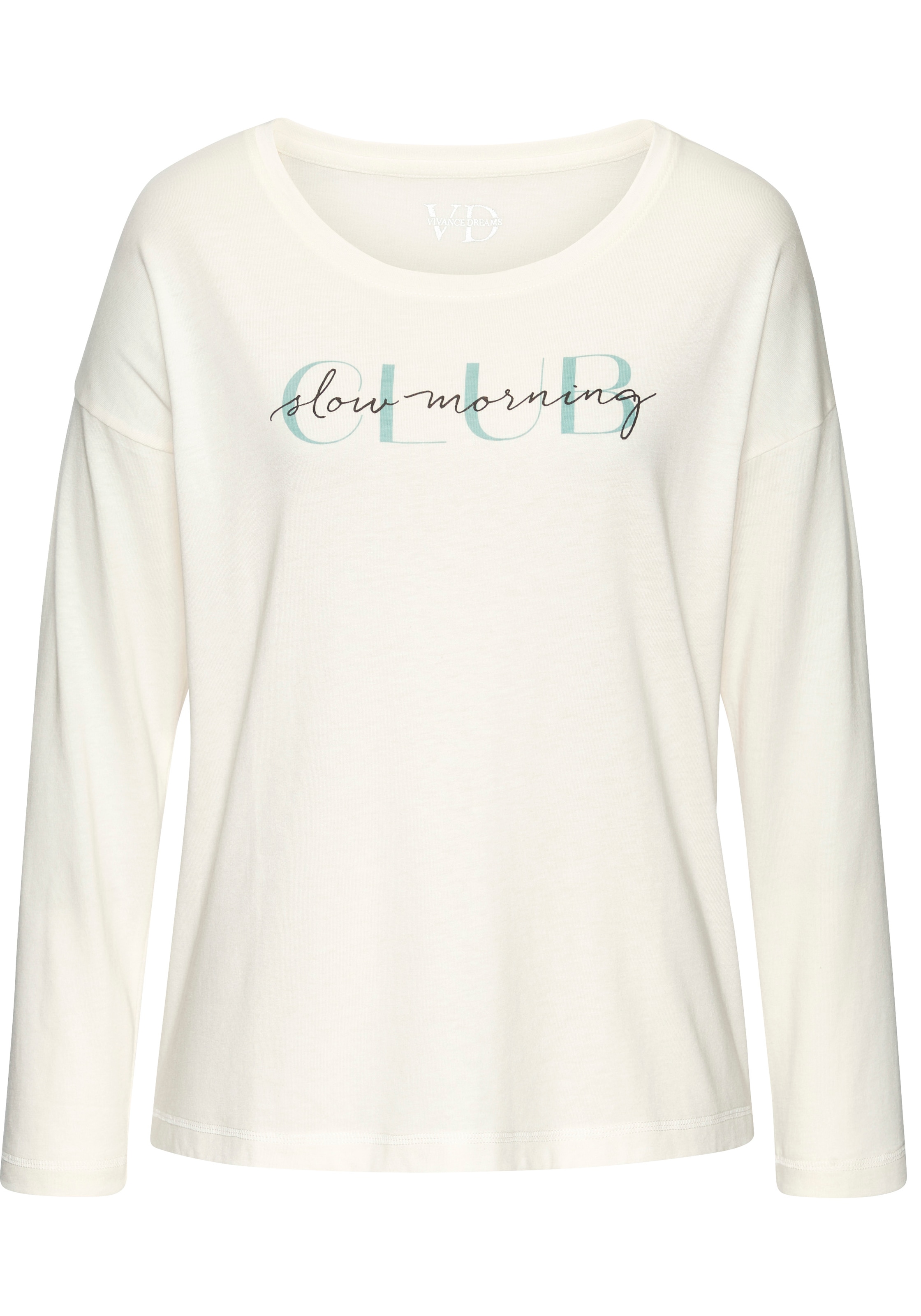 Vivance Dreams by Lascana Haut de pyjama 1 avec épaules tombantes
